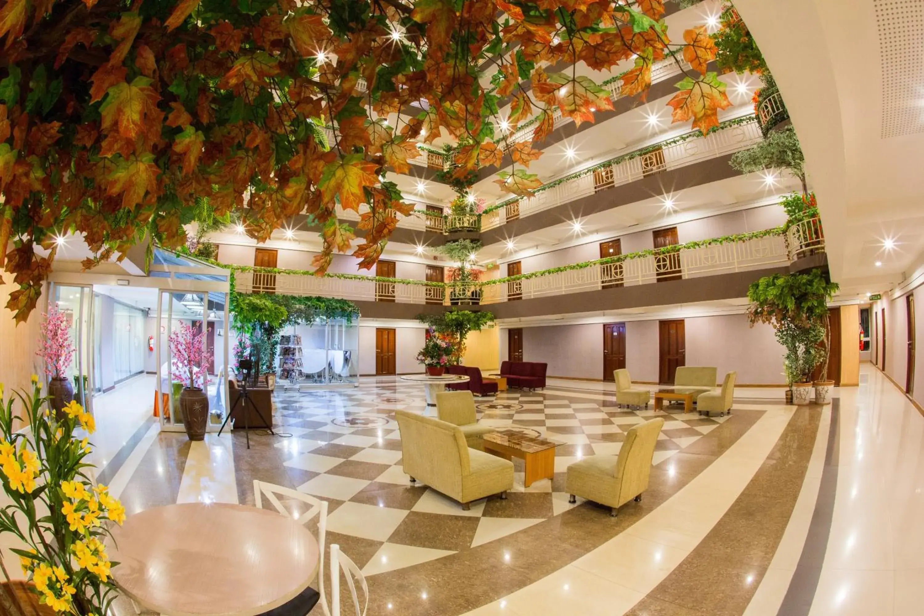 Lobby or reception in Three Seasons Place