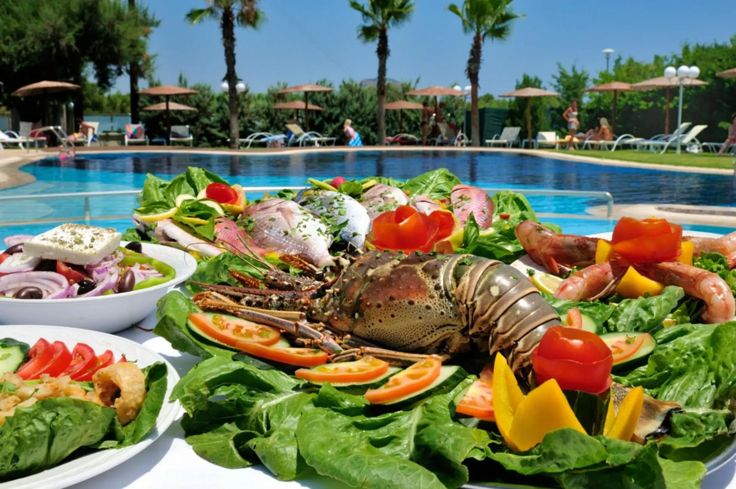 Food, Swimming Pool in Afandou Bay Resort Suites