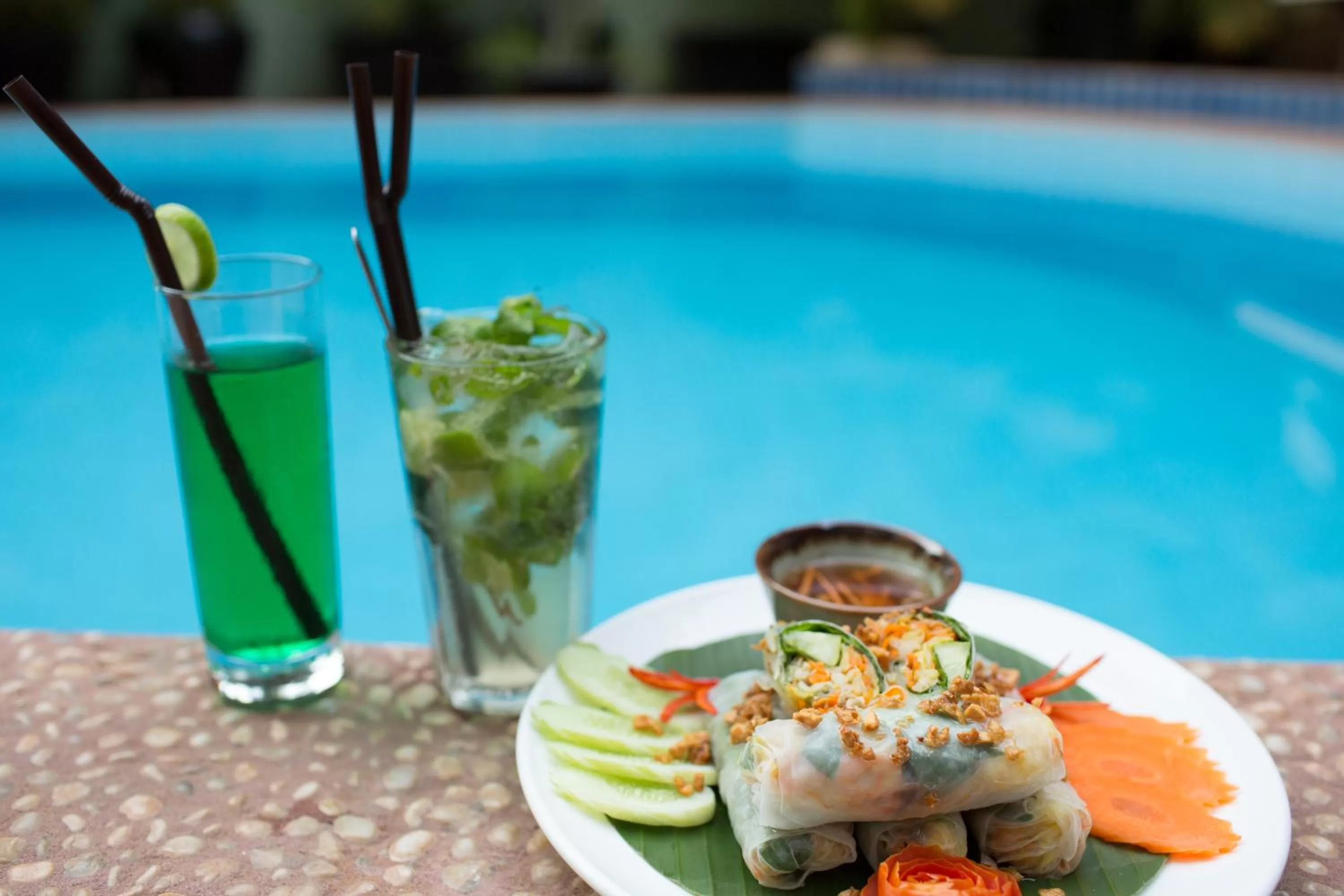 Food close-up in La Villa du Bonheur