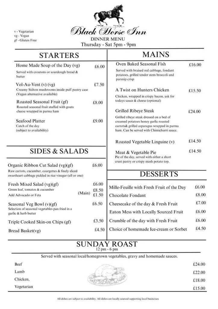 Dining area, Logo/Certificate/Sign/Award in Canterbury Black Horse