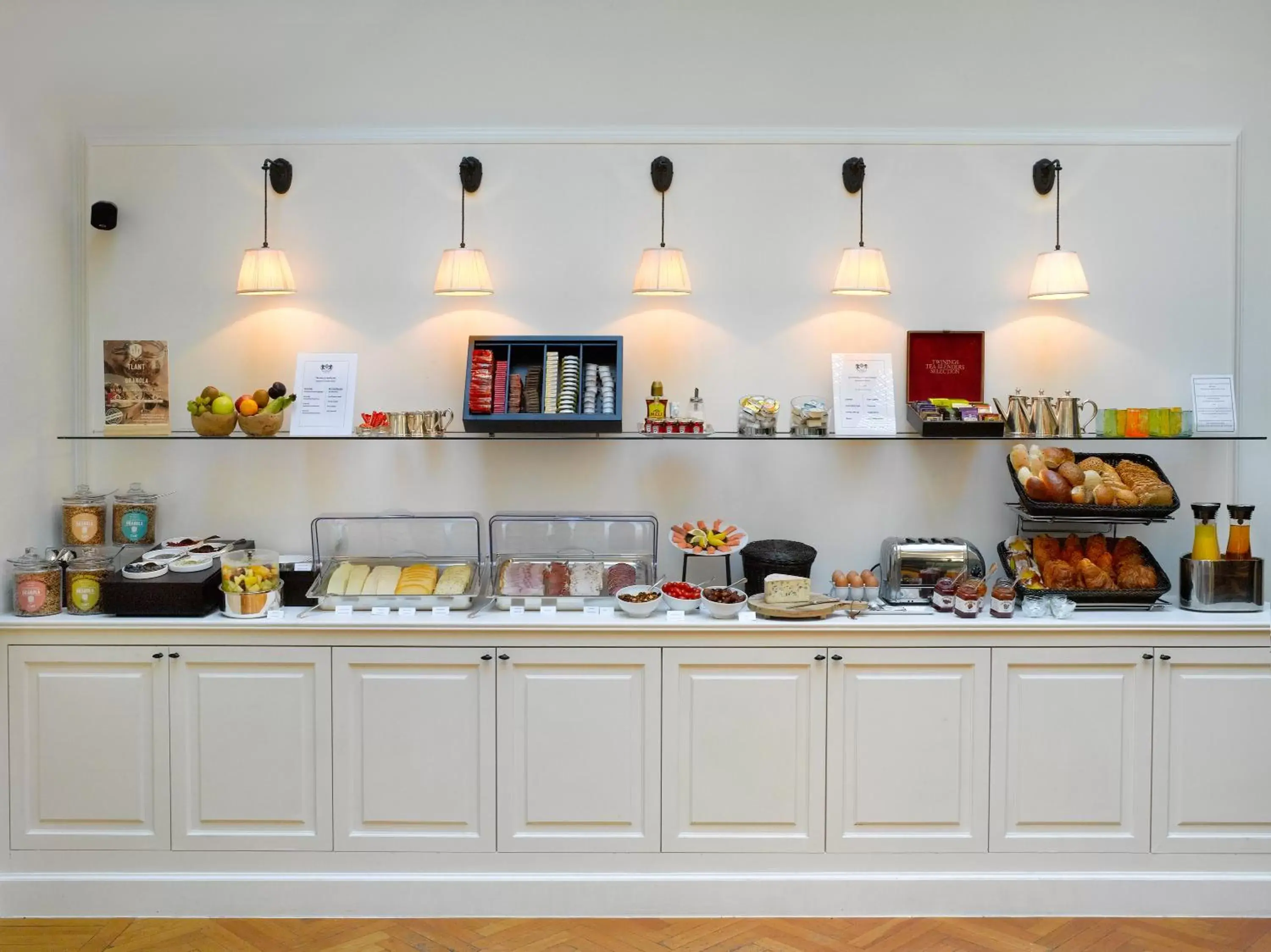 Continental breakfast in Hotel Damier Kortrijk