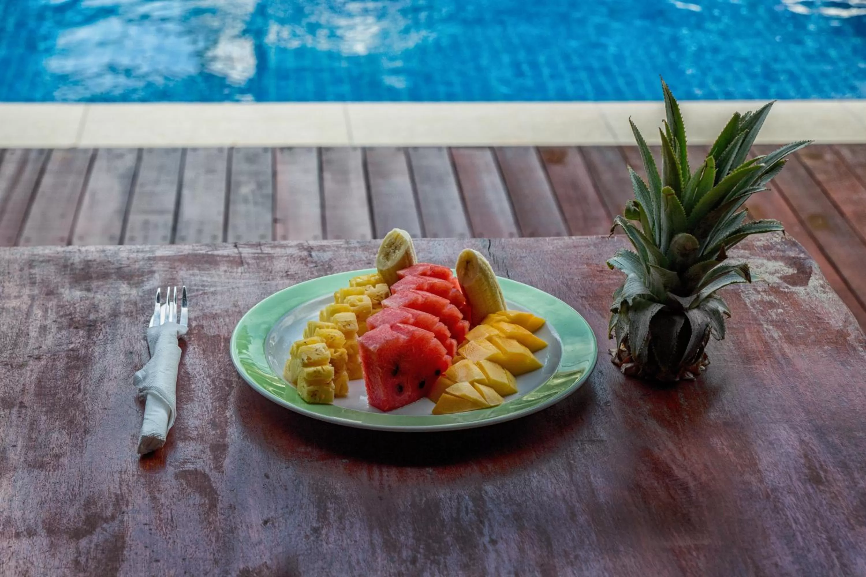 Food in Poolside Villa