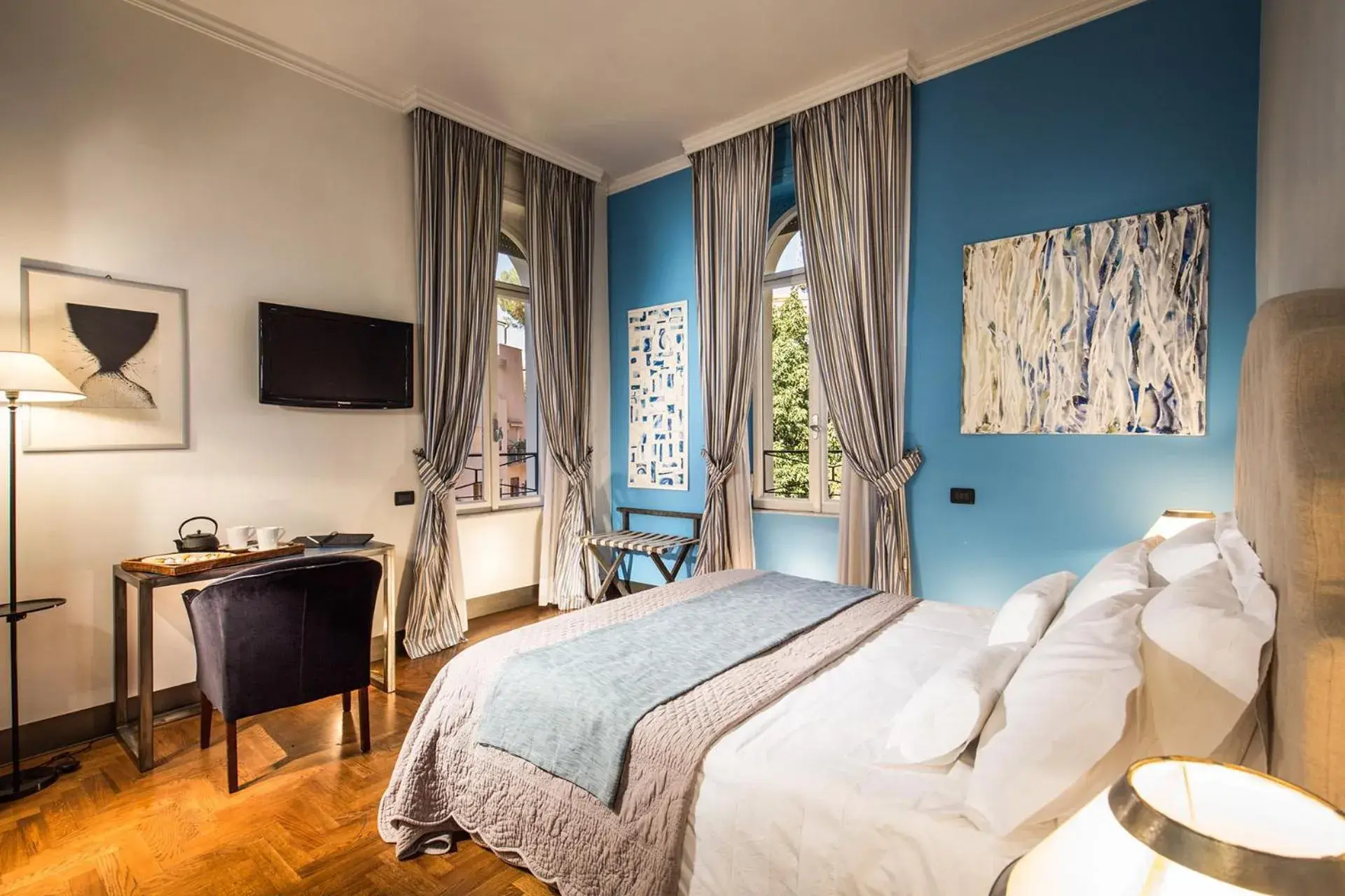 Bedroom, Bed in Hotel Villa Linneo