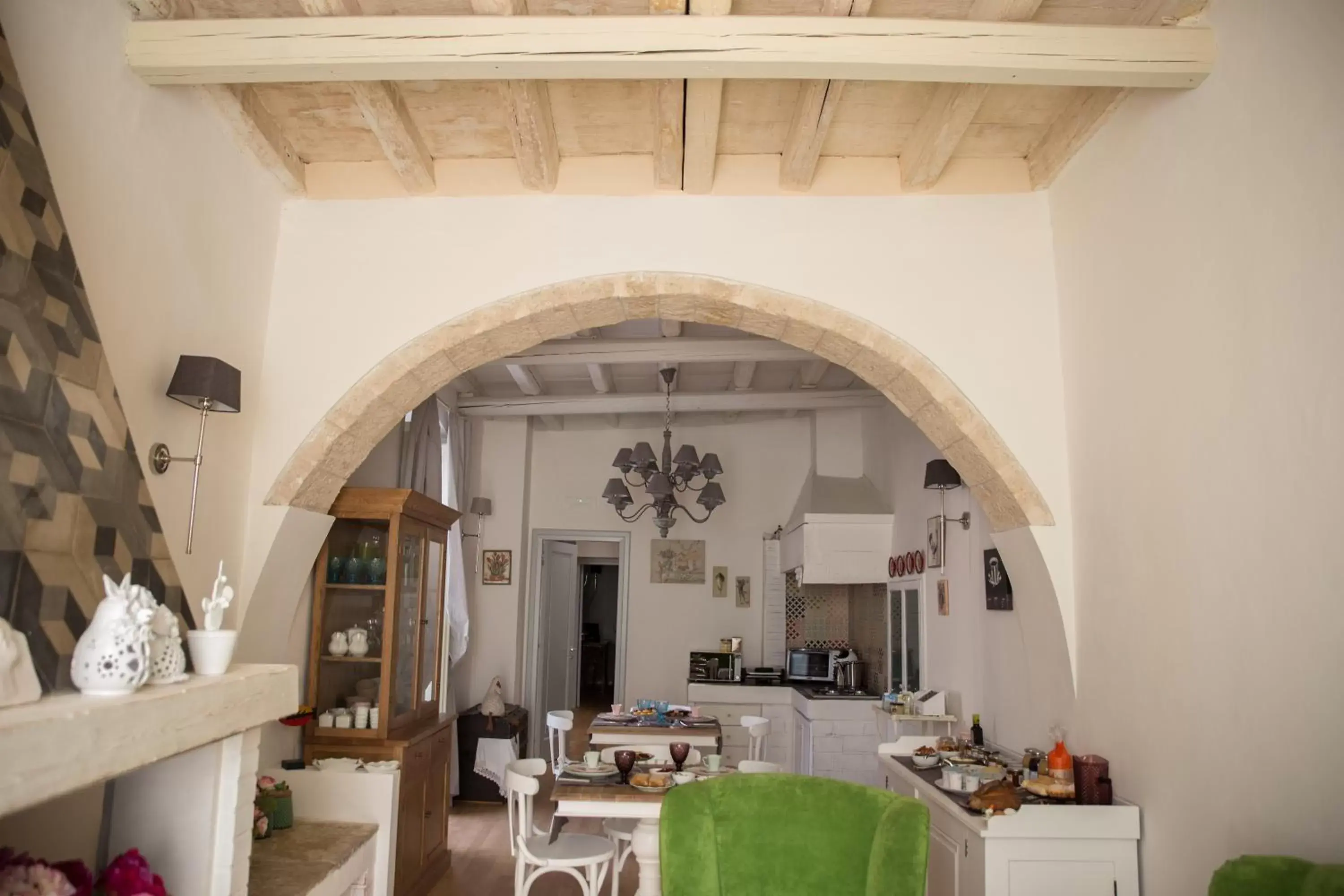 Kitchen or kitchenette in Palazzo Siena De Facendis