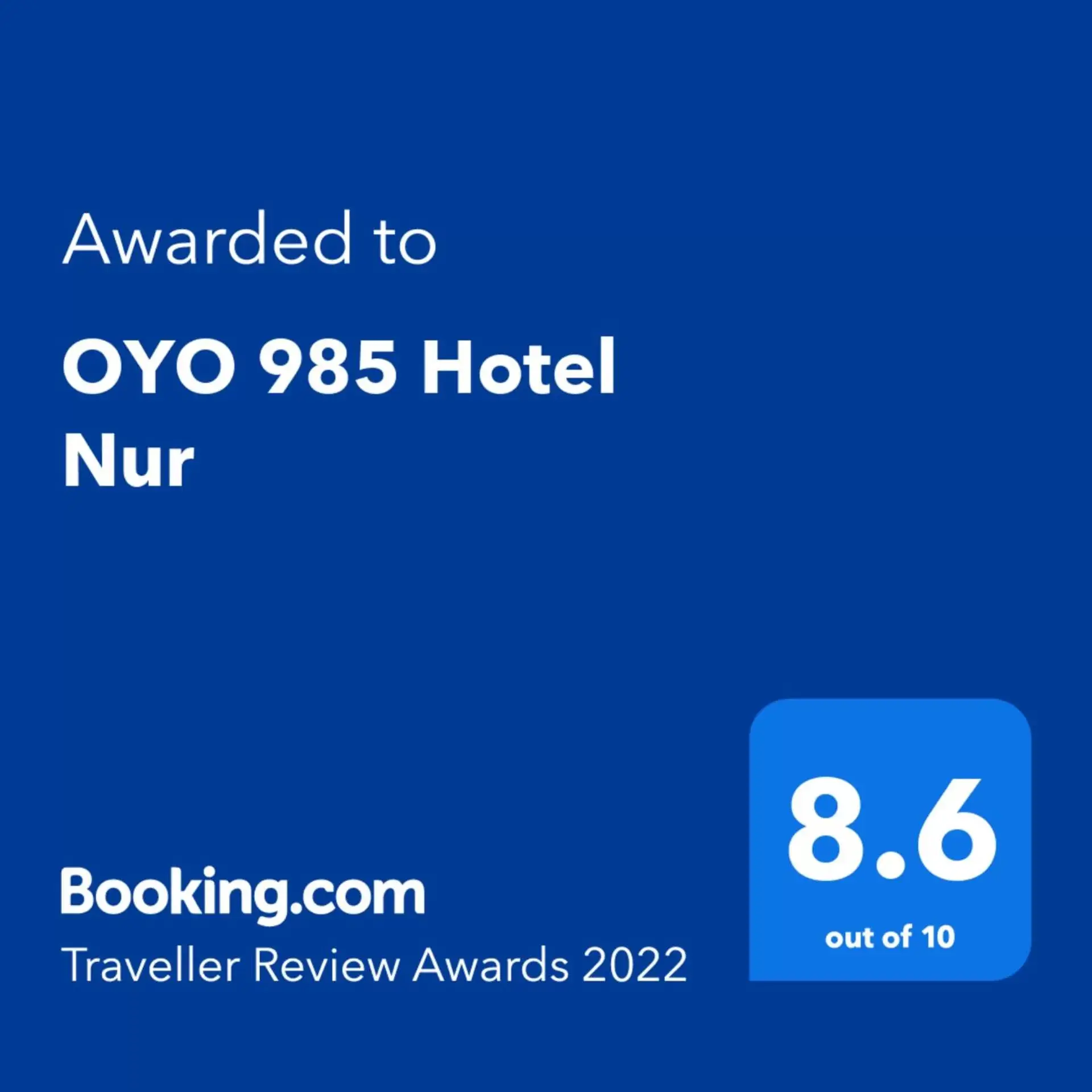 Certificate/Award, Logo/Certificate/Sign/Award in Super OYO 985 Hotel Nur