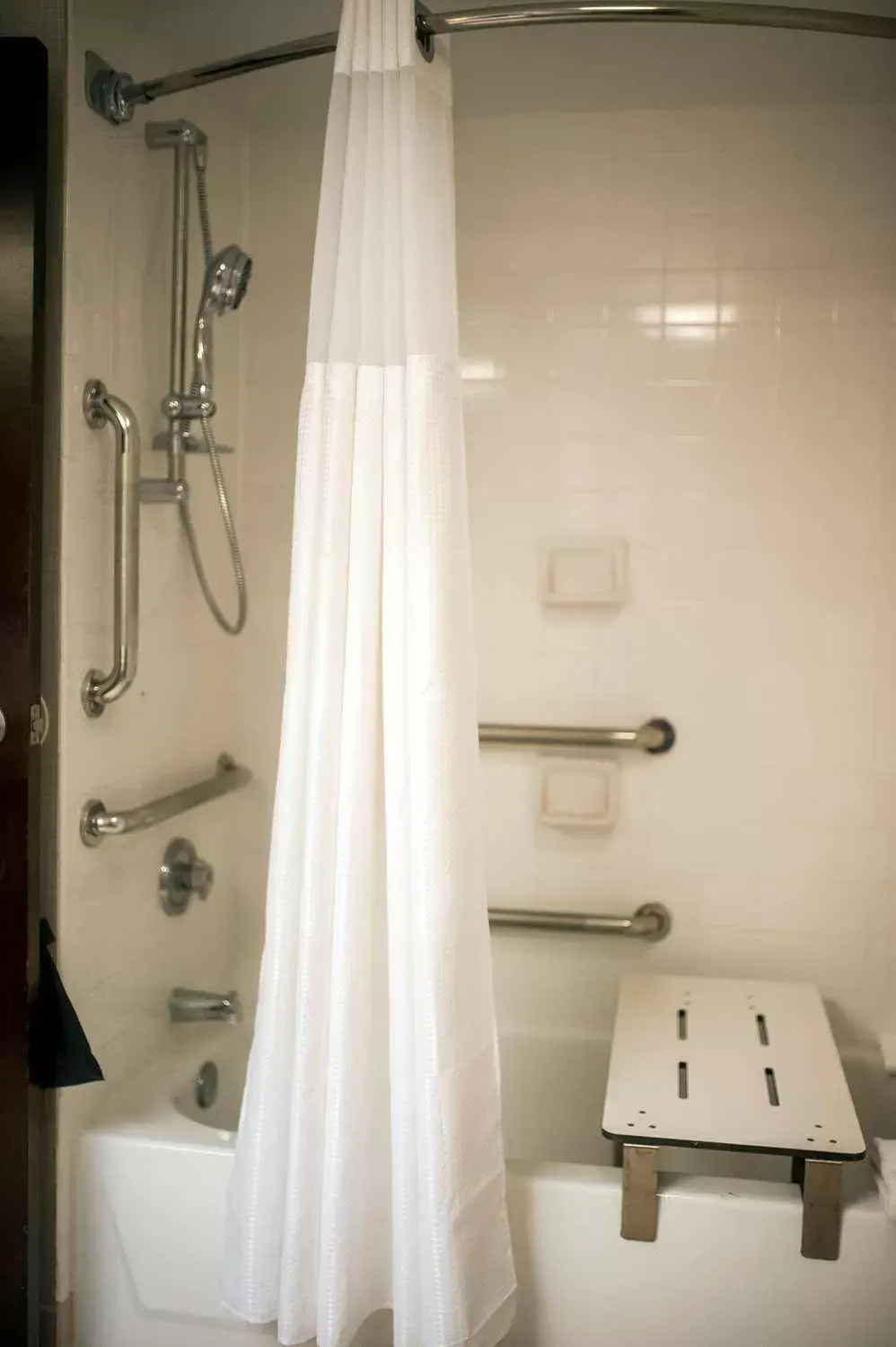 Shower, Bathroom in Holiday Inn Express & Suites Cincinnati Riverfront, an IHG Hotel
