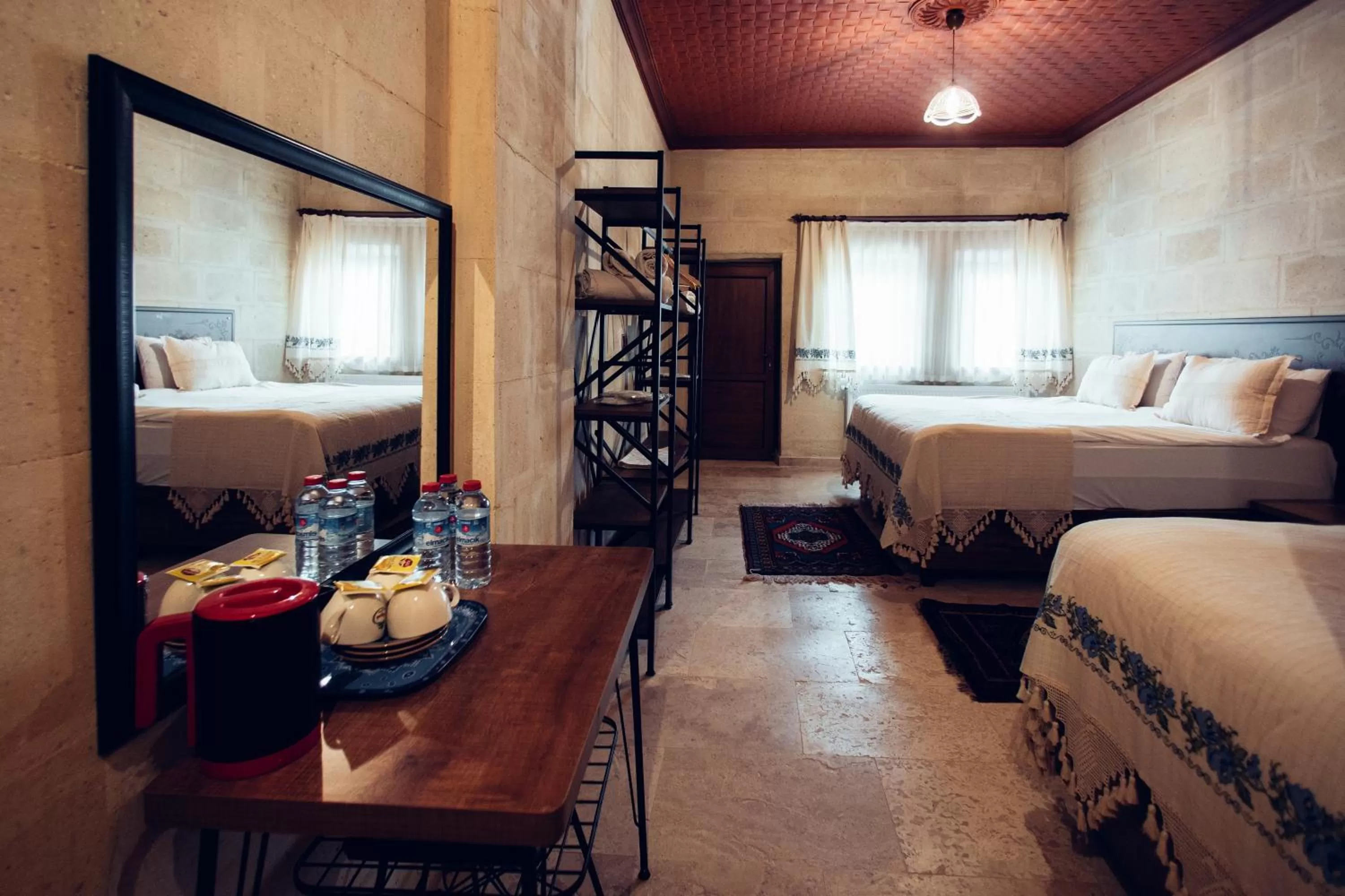 Bed in Azalea Terrace Cave Hotel