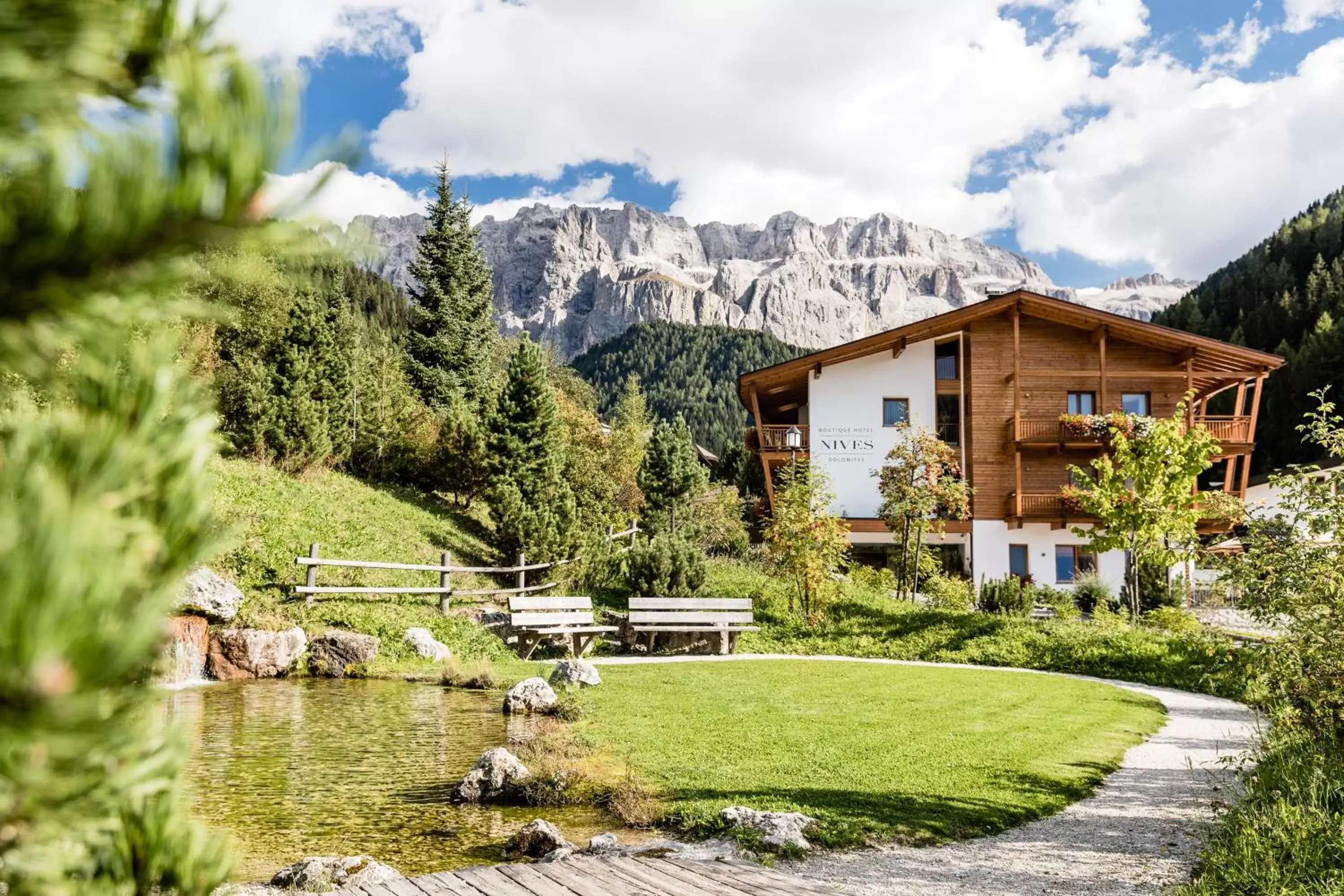Property Building in Boutique Hotel Nives - Luxury & Design in the Dolomites