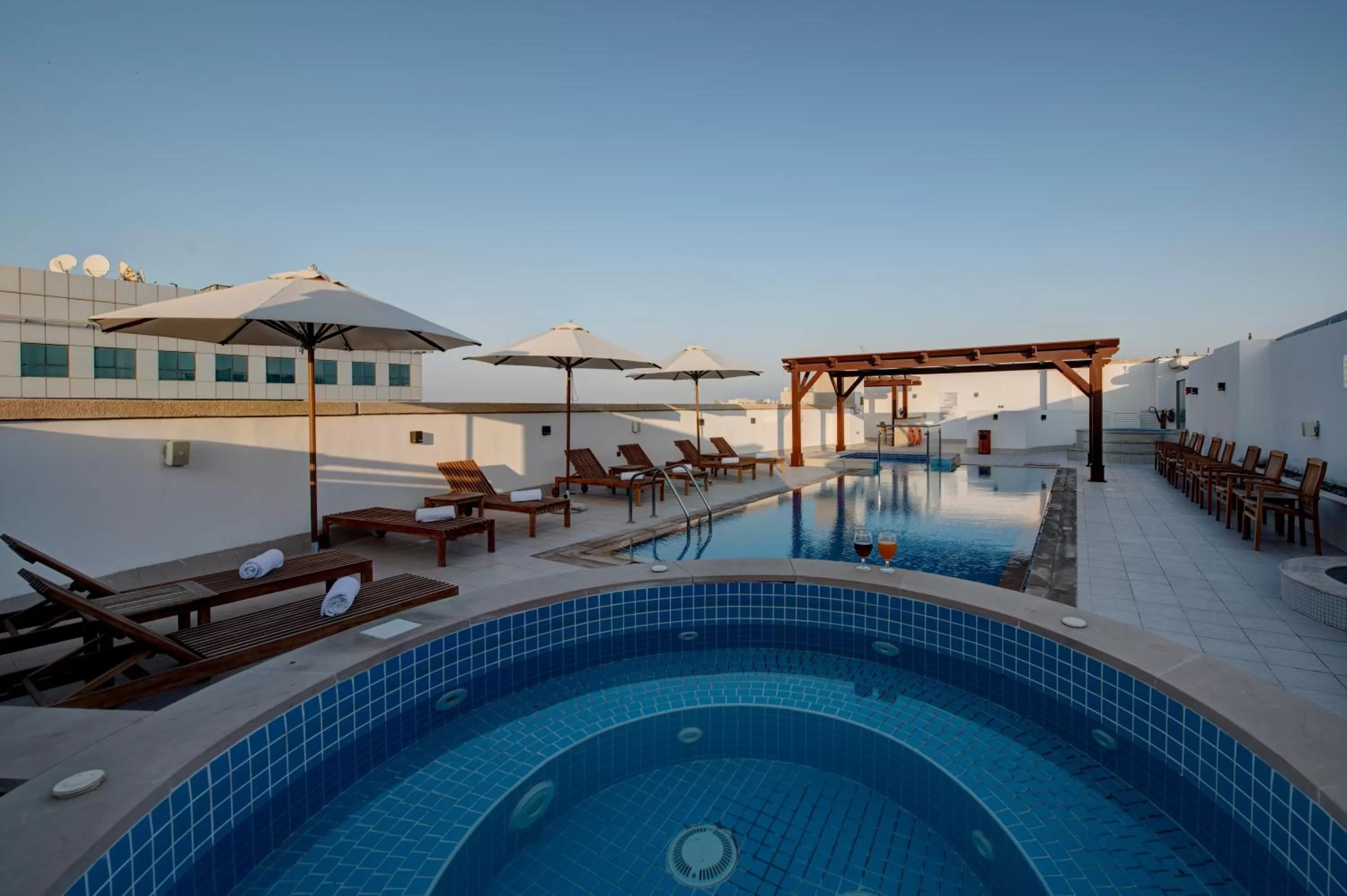 Pool view in Center Hotel Sharjah