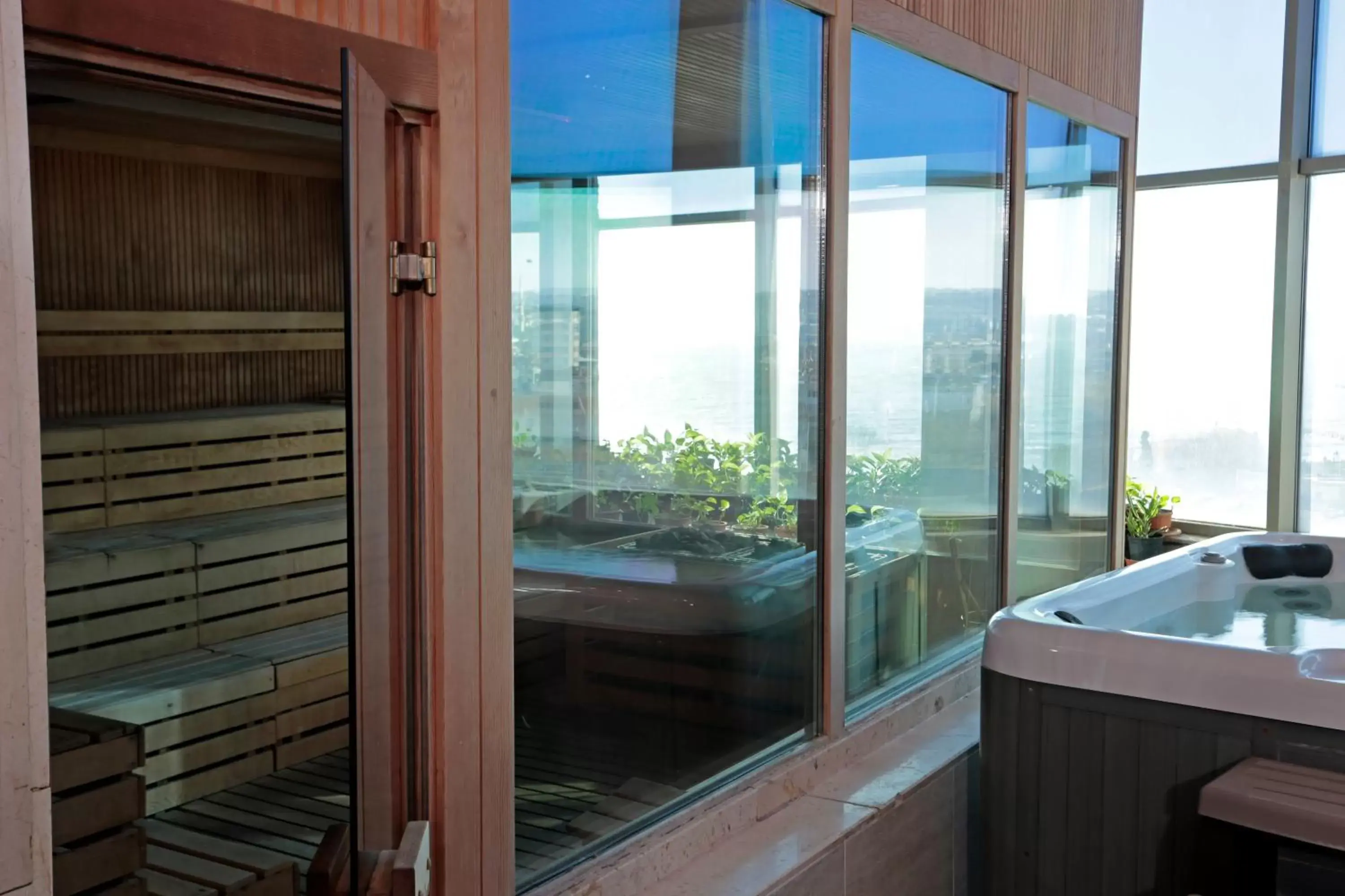 Sauna, Bathroom in Eser Premium Hotel & Spa