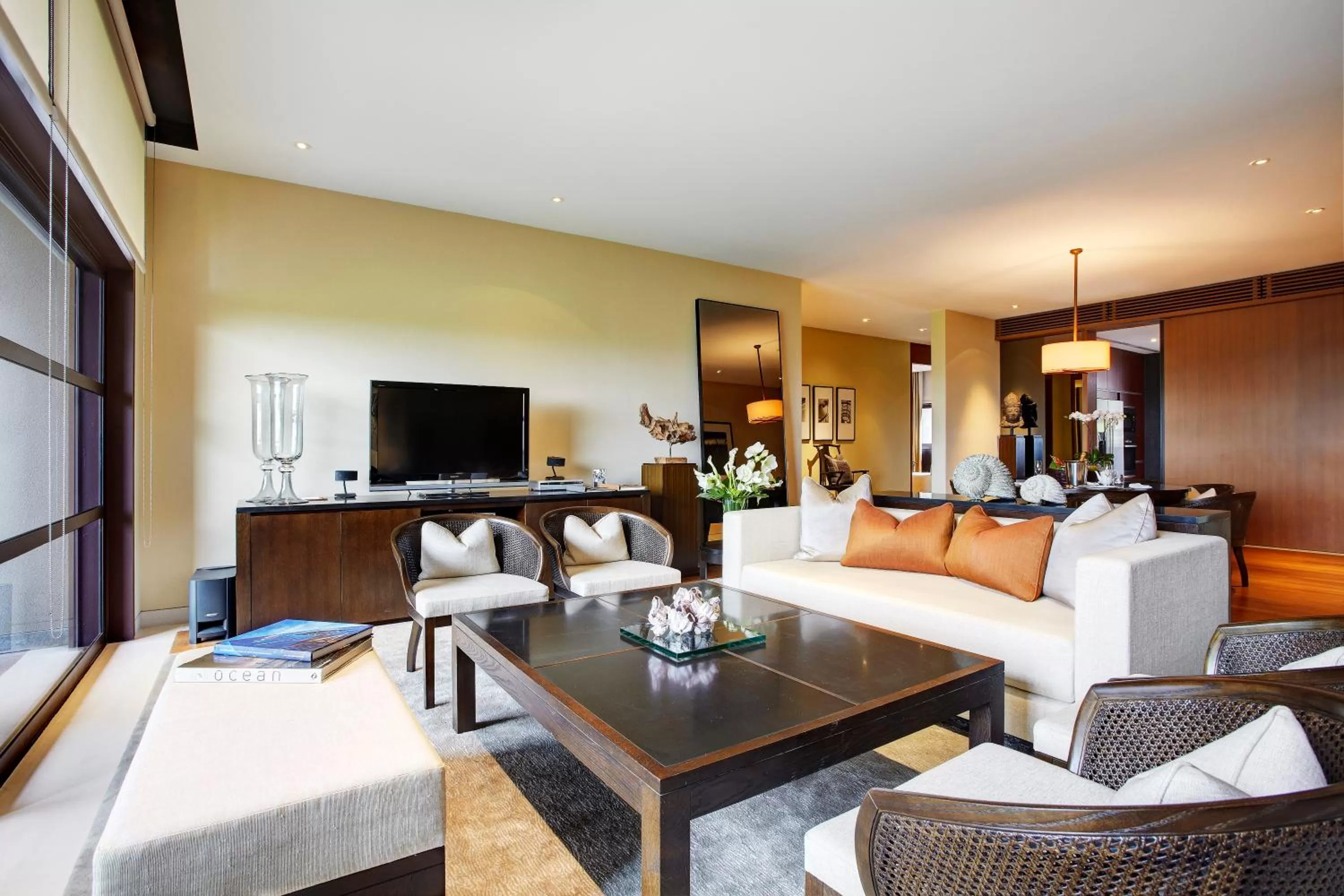 Living room in Capella Singapore