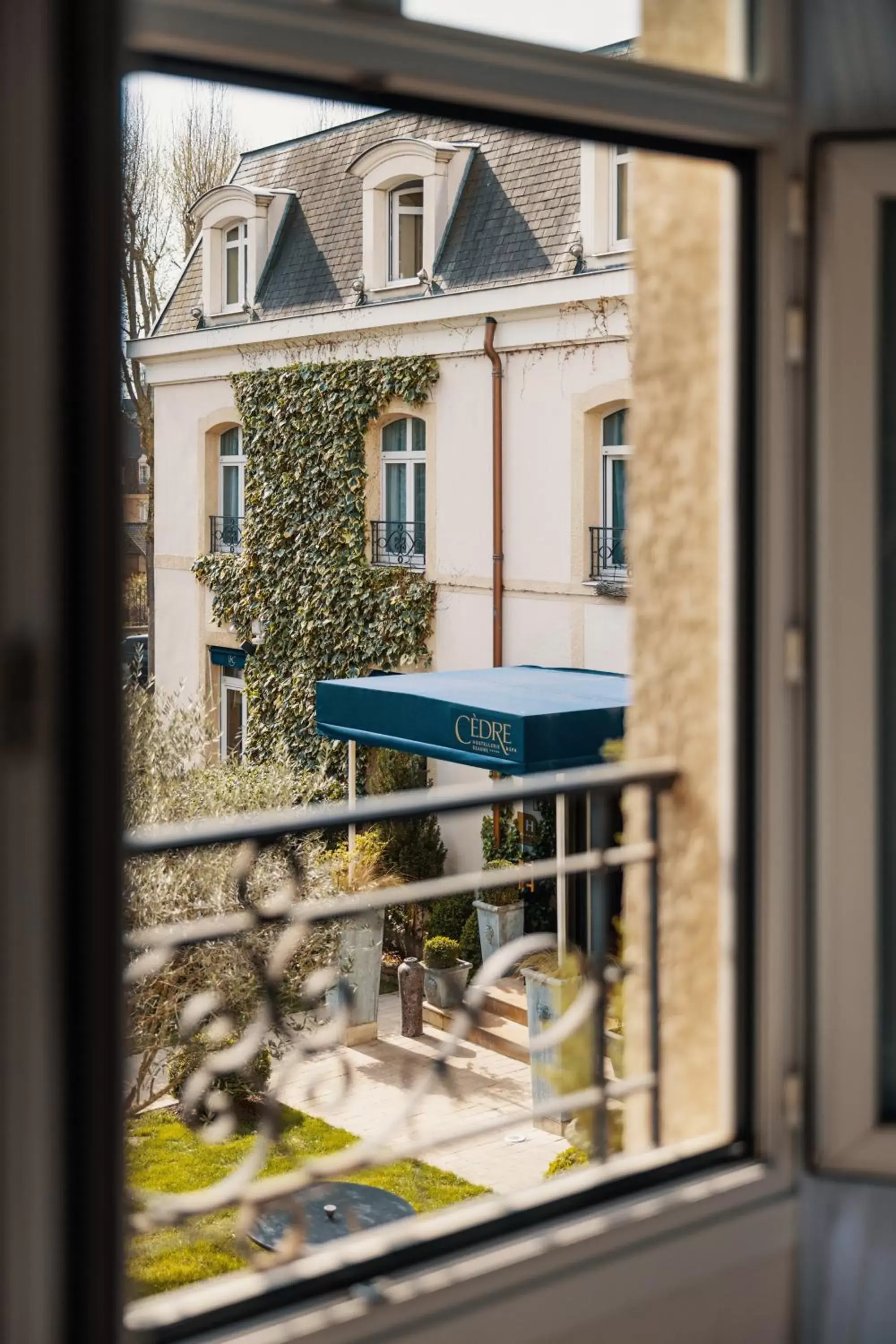 View (from property/room) in Hostellerie Cèdre & Spa Beaune