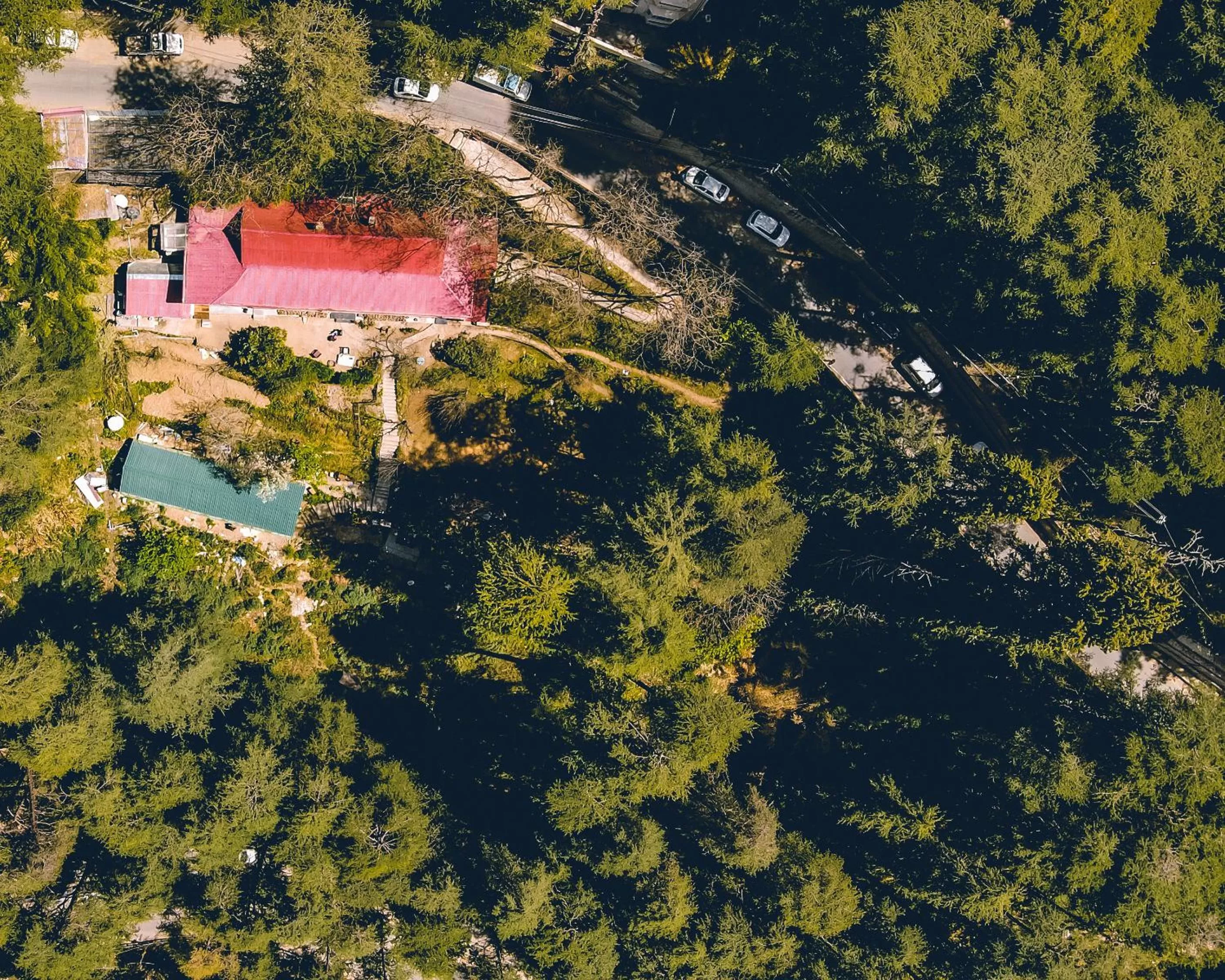 Bird's eye view in Seclude Shimla, Taraview