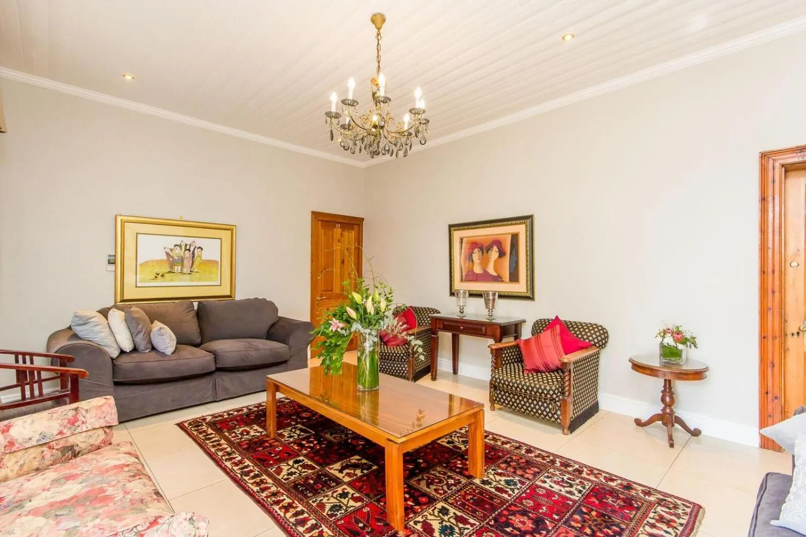 Living room in Lemoenkloof Boutique Hotel