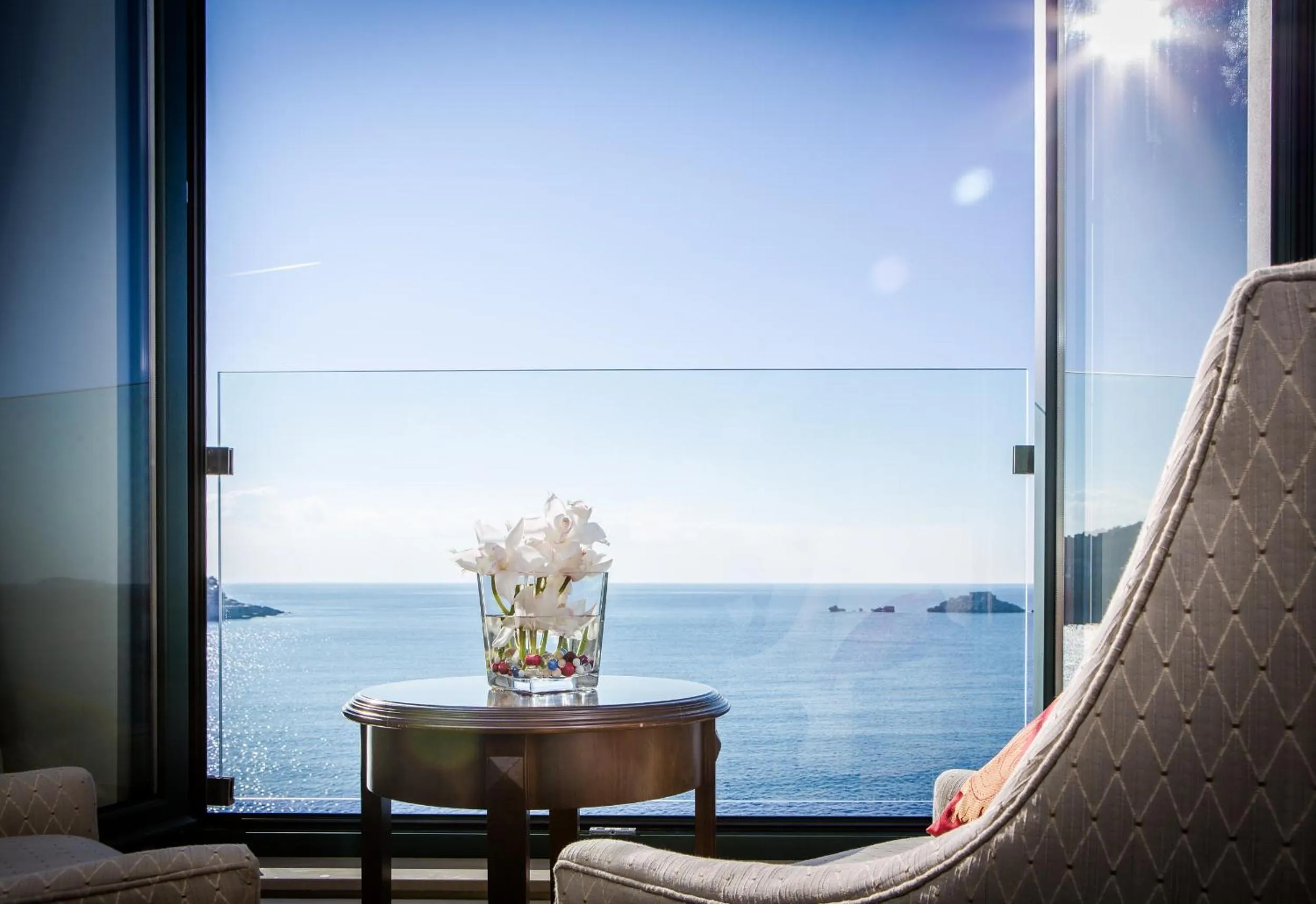 Seating area in Royal Princess Hotel