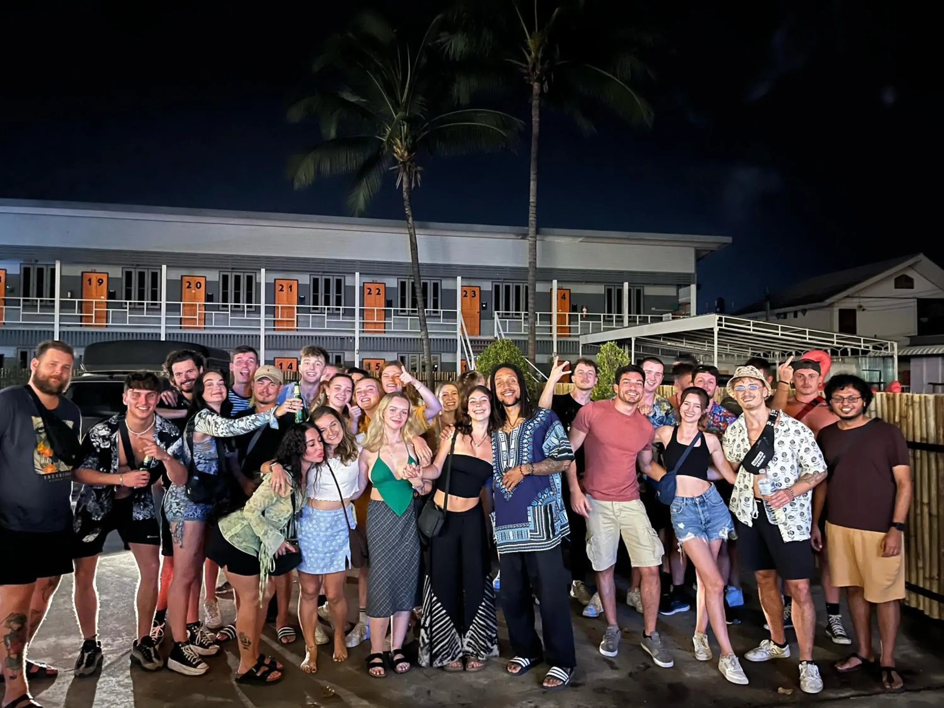 group of guests in Prawdao Resort