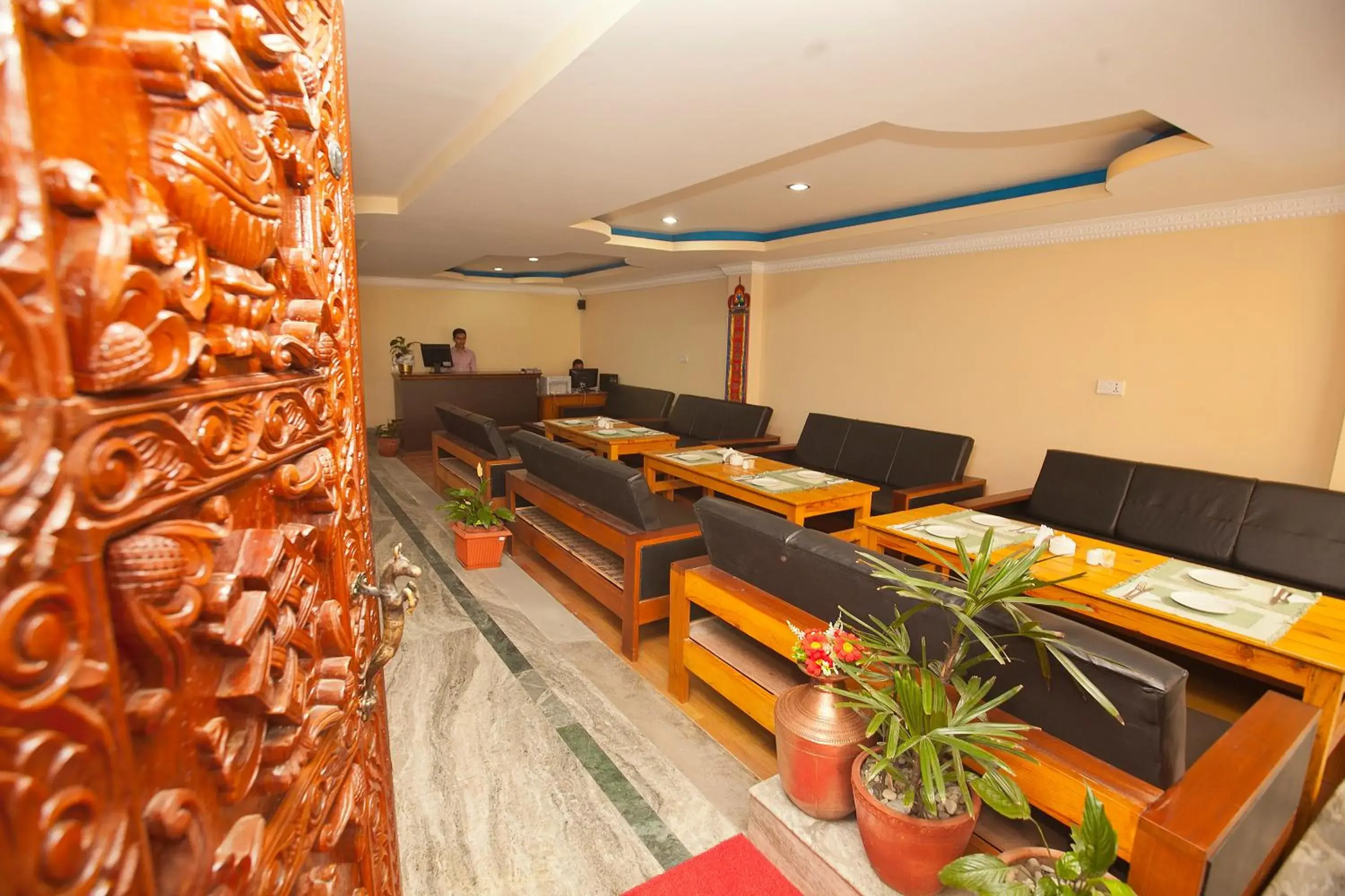 Lobby or reception in The Boudha Inn