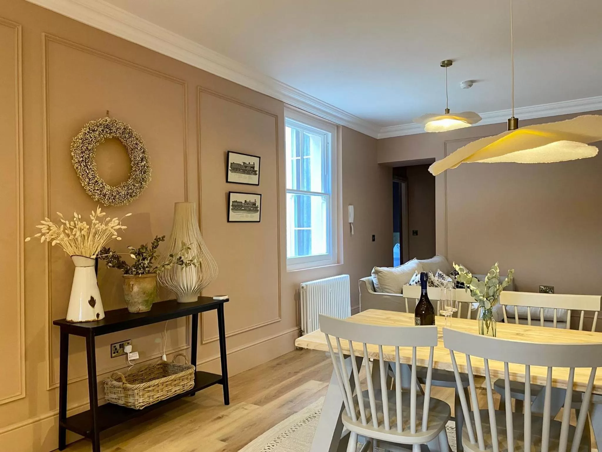 Living room in Railway House York by Chateau Anna