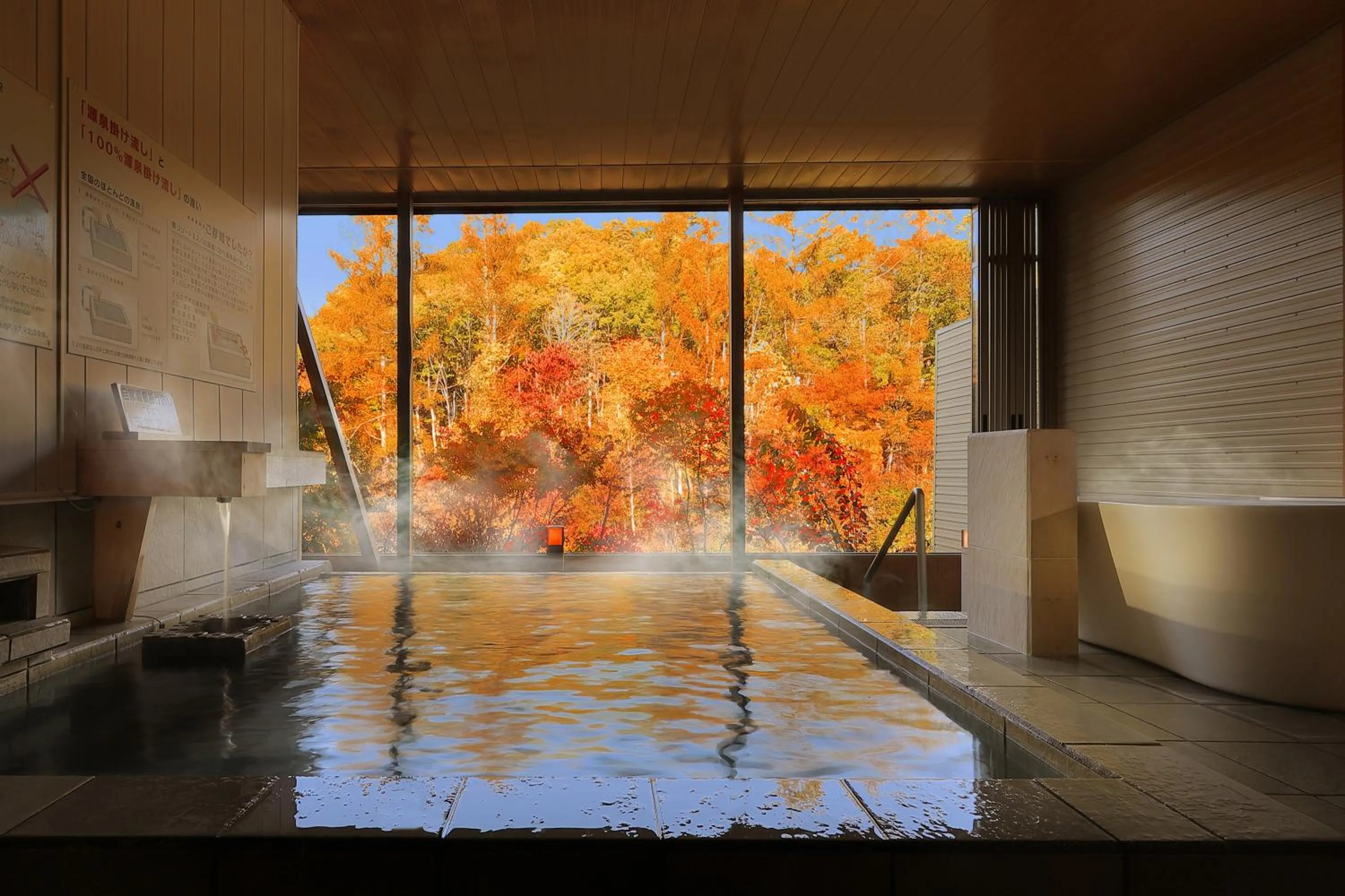 Hot Spring Bath in Hotel Ryu Resort and Spa