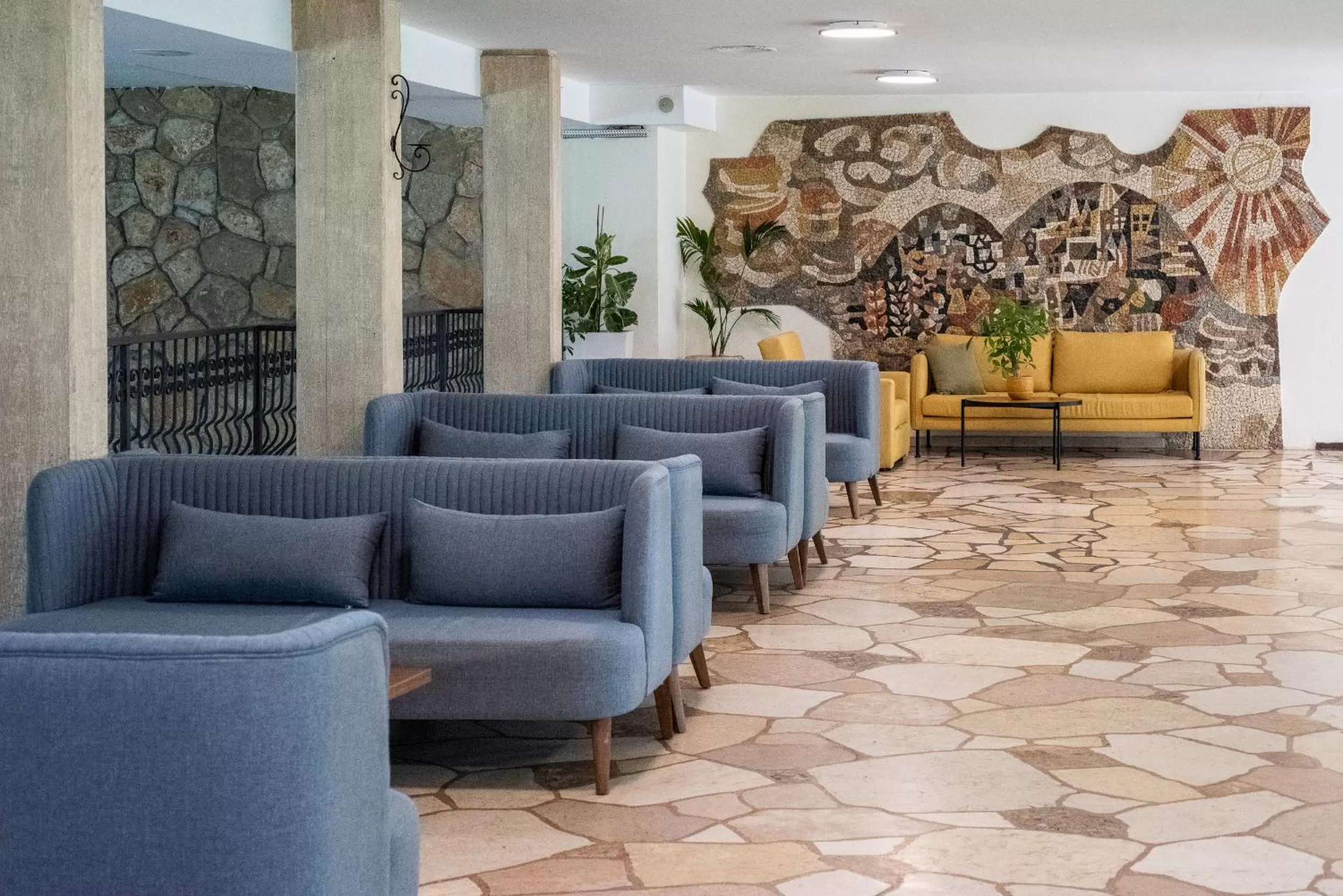 Seating area in Hacienda Forest View Hotel