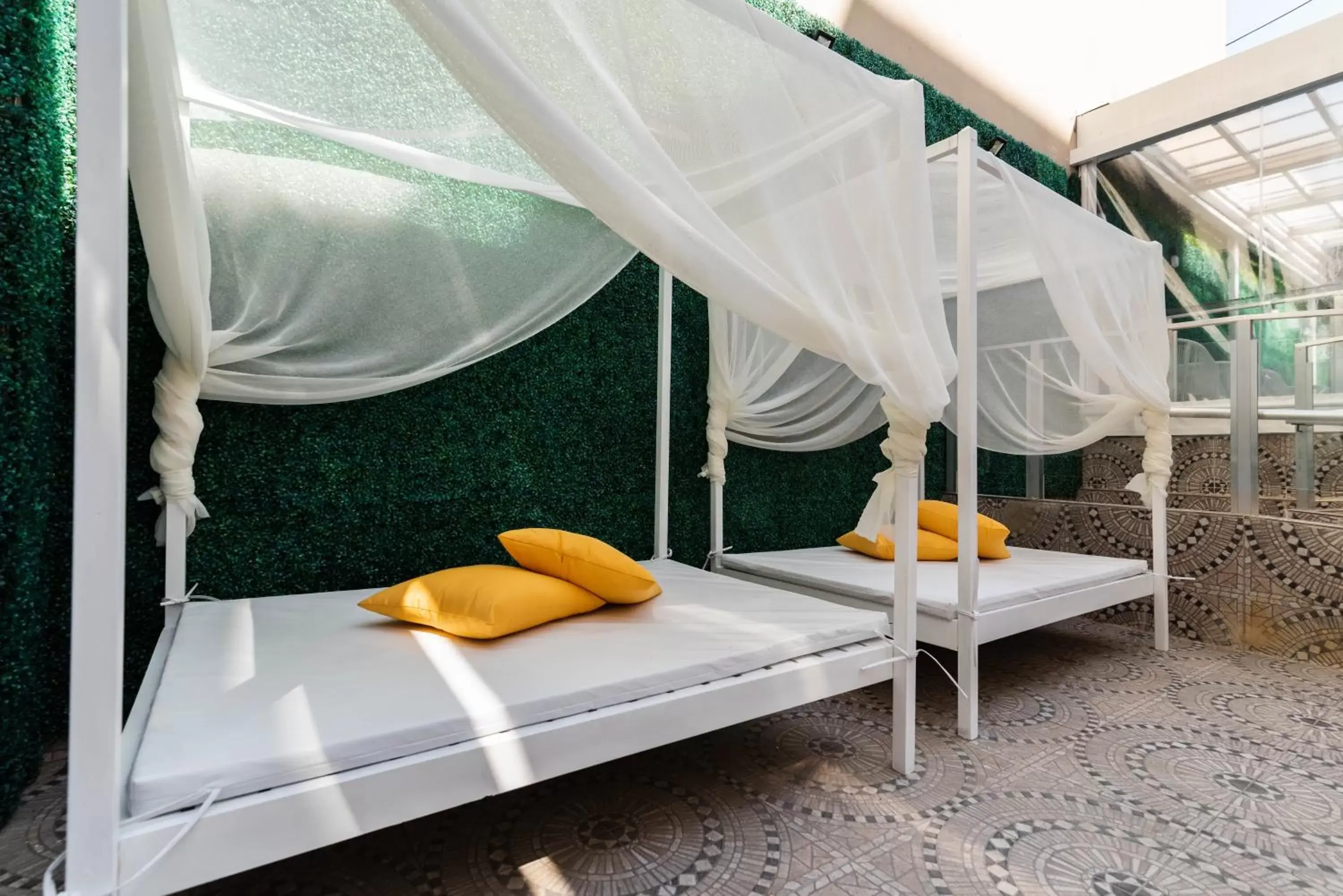 Patio, Bed in Ker San Telmo Hotel