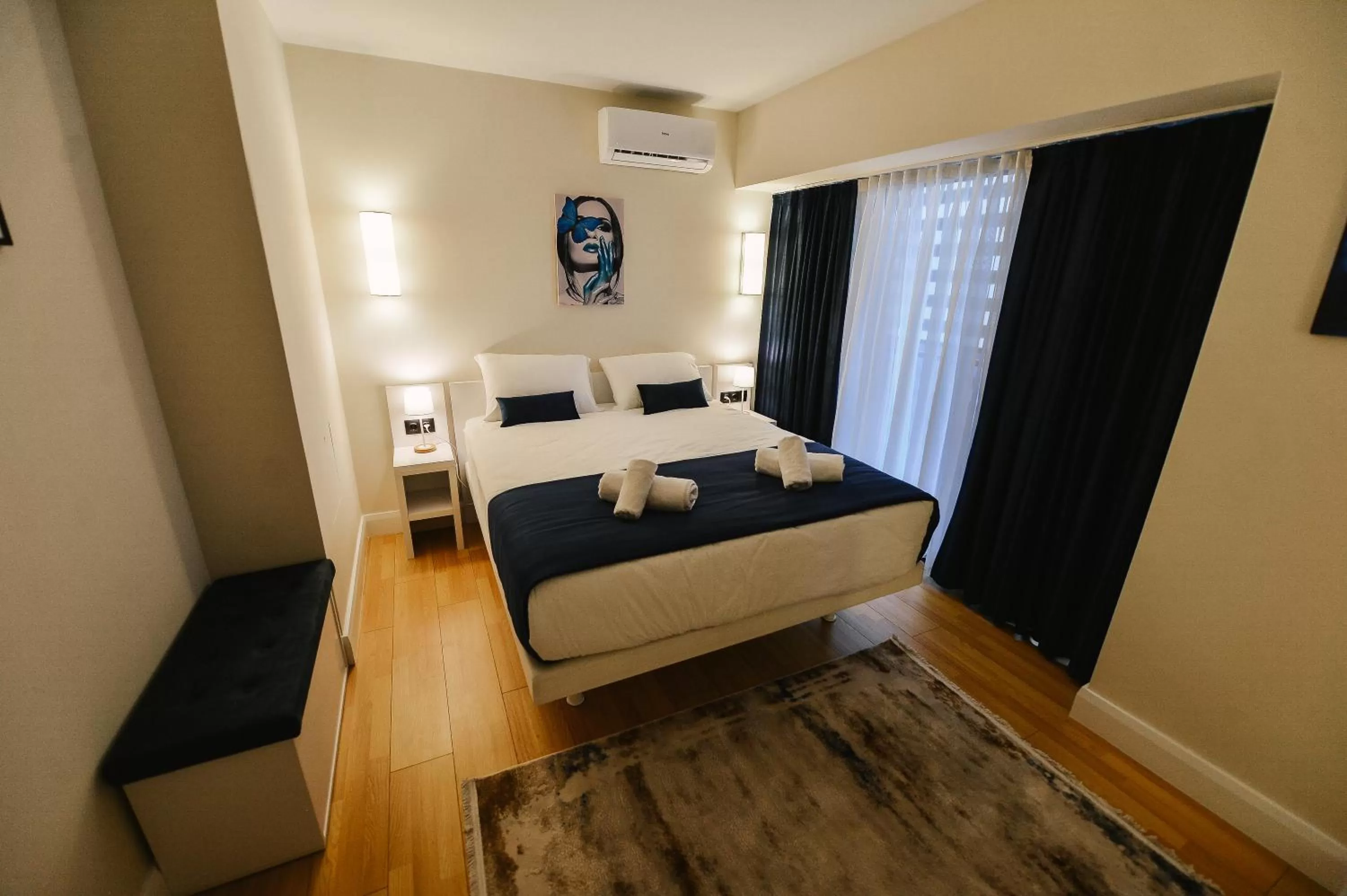 Bed in Orbi City Batumi With Sea View