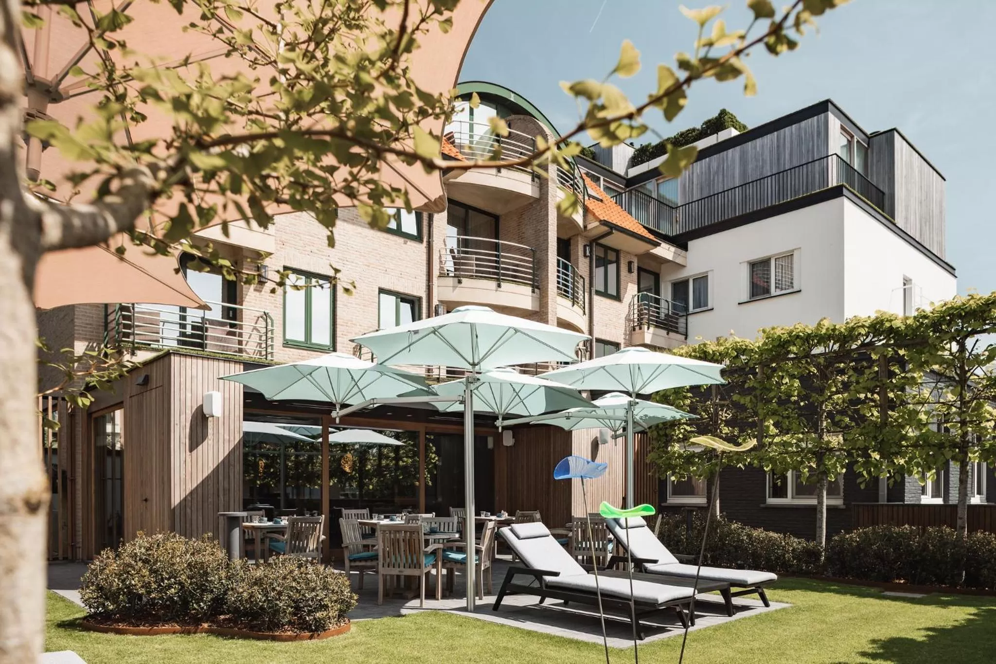 Garden in Boutique Hotel 'Hof ter Duinen'