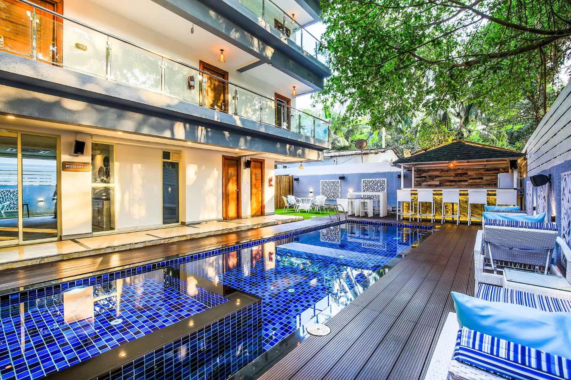 Area and facilities in FabHotel Casa Kiara With Pool Side Bar - Nr Calangute Beach