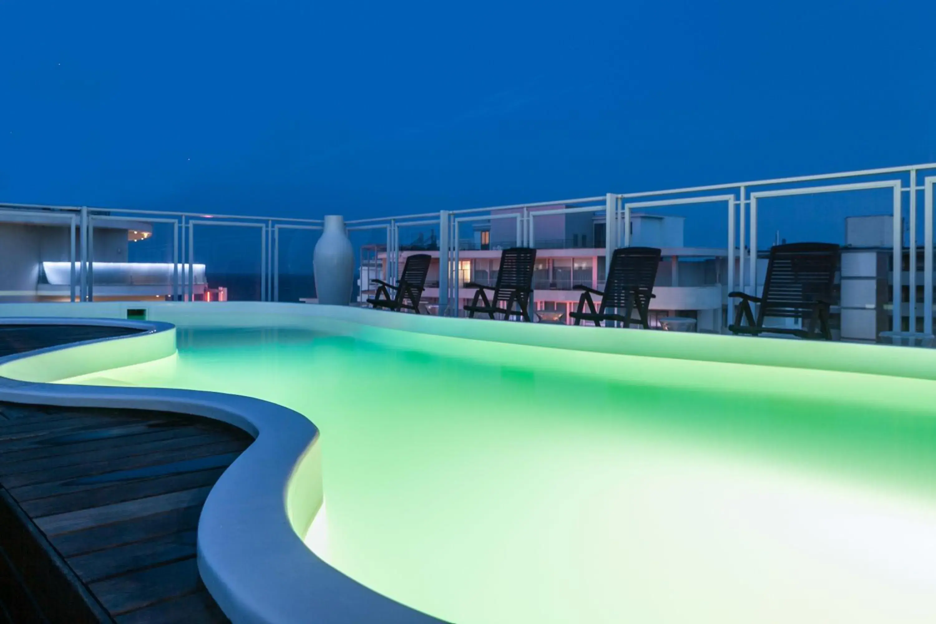 Night, Swimming Pool in Perla Verde Hotel