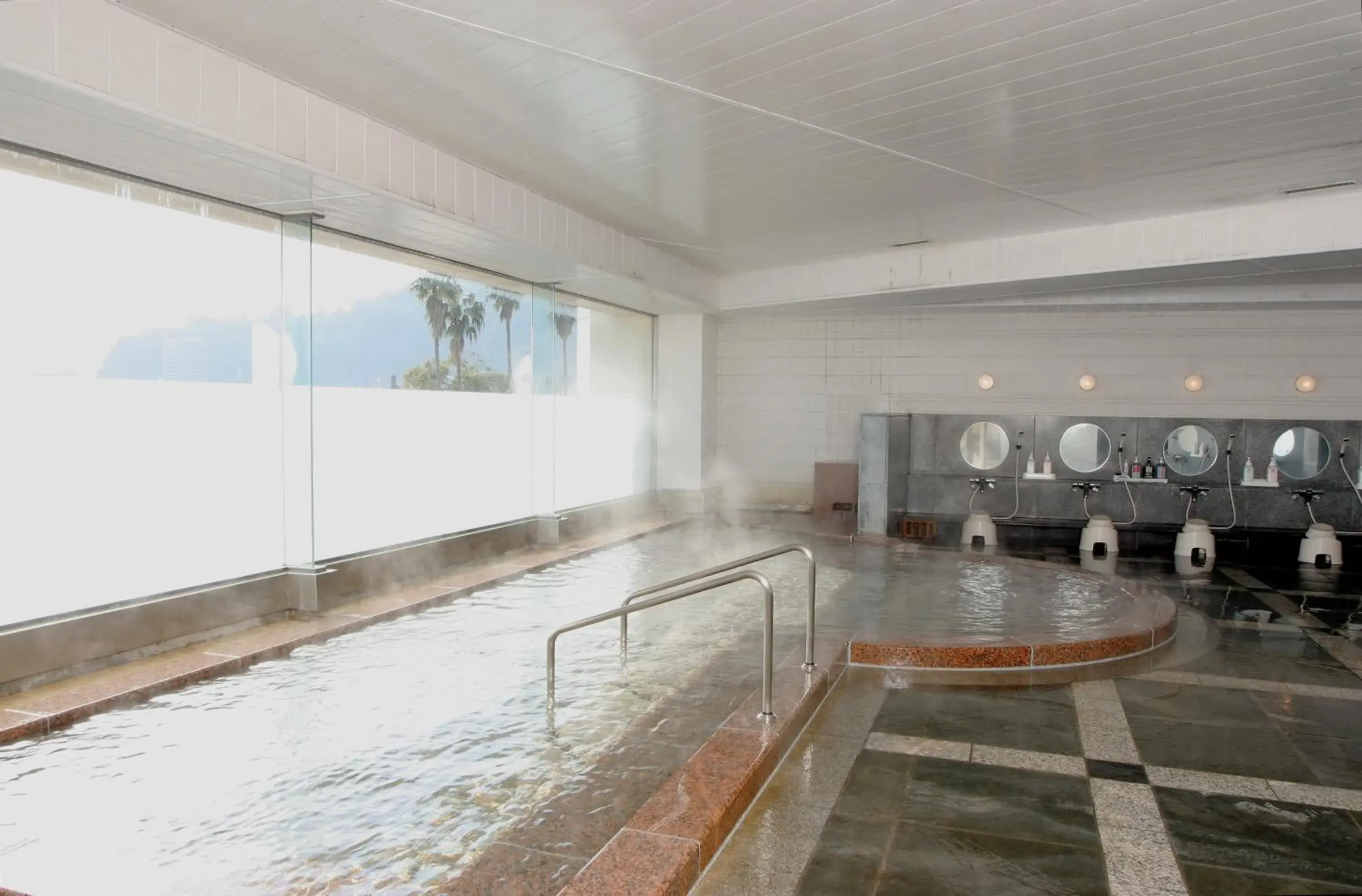 Hot Spring Bath, Swimming Pool in Atami Seaside Spa & Resort