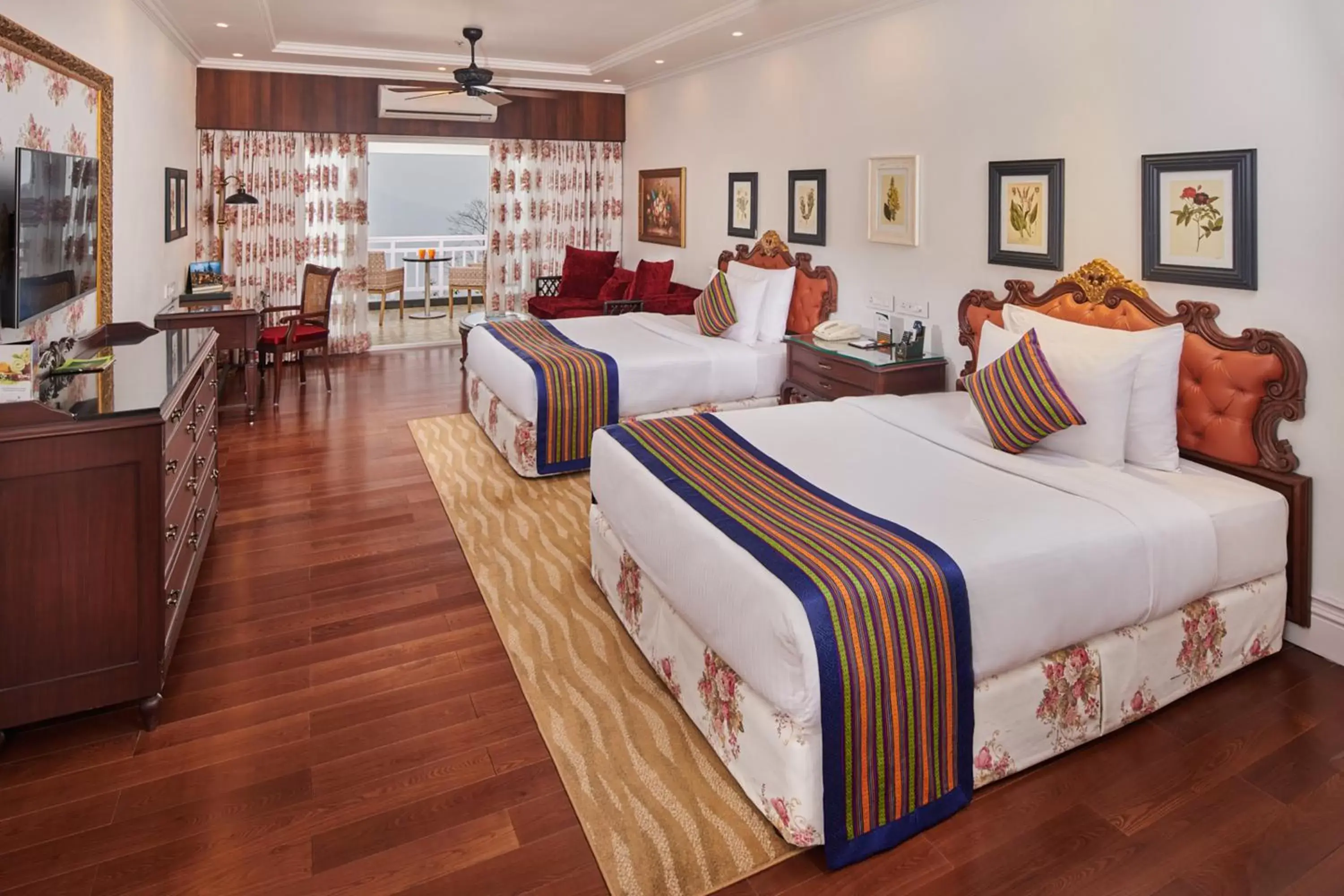 Bed in MAYFAIR Himalayan Spa Resort Bed in MAYFAIR Himalayan Spa Resort