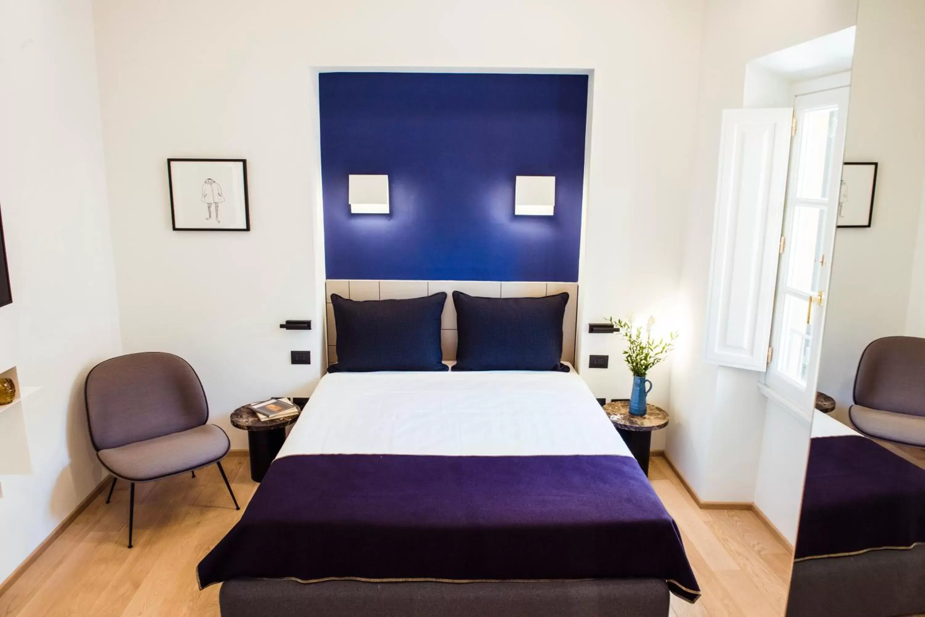 Bedroom, Bed in Hotel Milu Florence Bedroom, Bed in Hotel Milu Florence