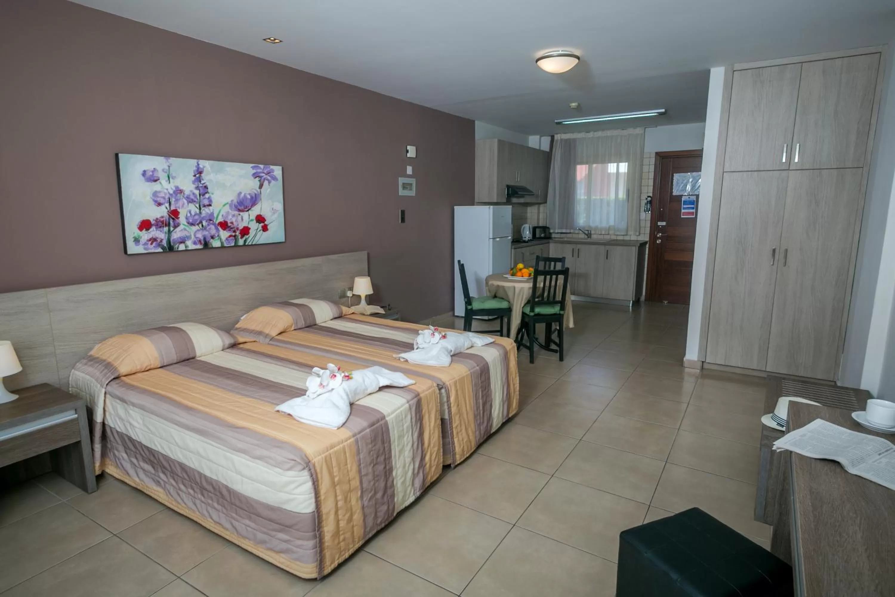 Bed in Crystallo Apartments