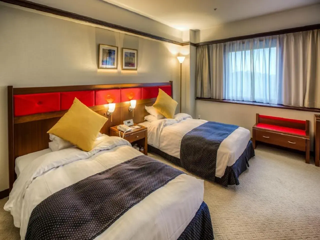 Bed in Okayama International Hotel