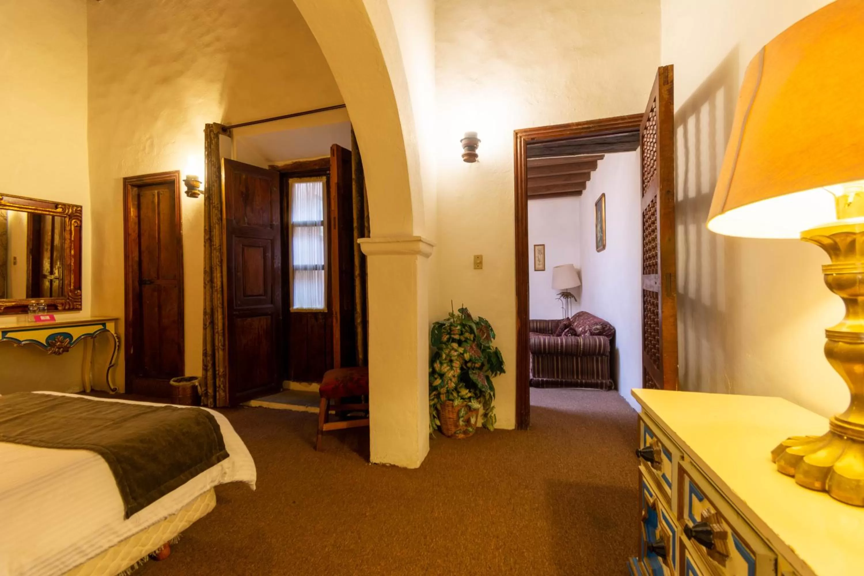 Photo of the whole room, Bed in Hosteria del Frayle