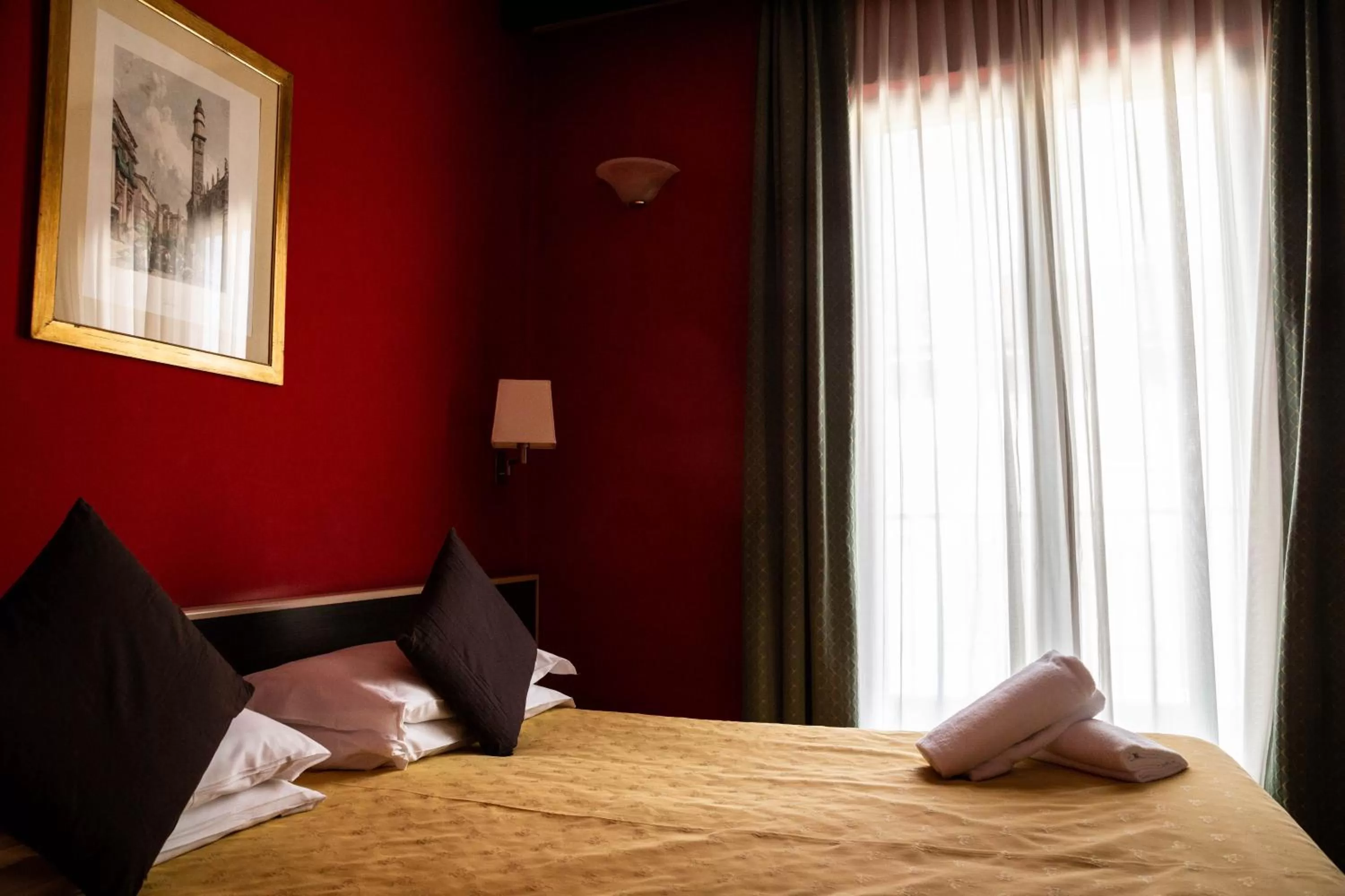 Bed in Hotel Berlino