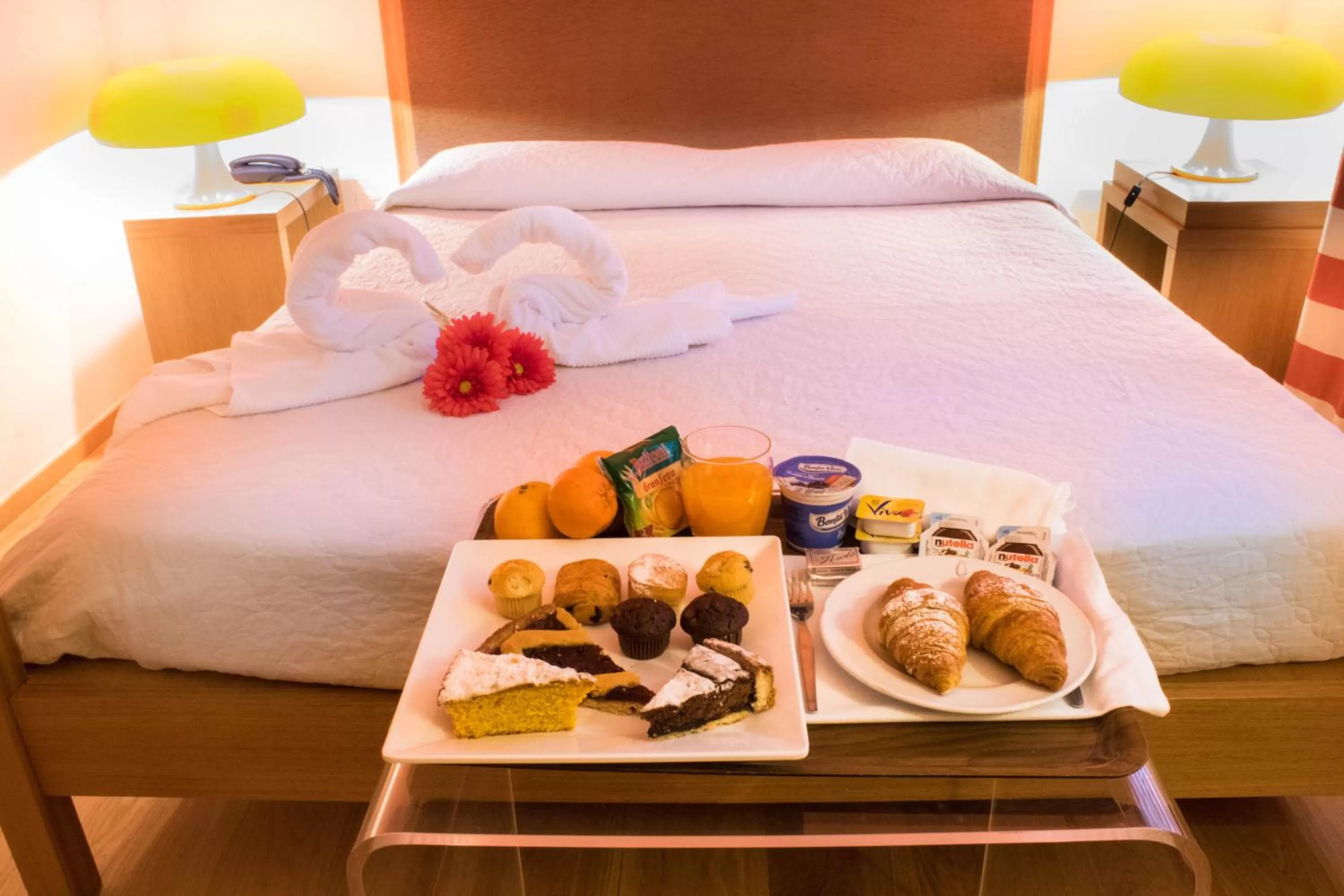 Bed in Le Querce Hotel