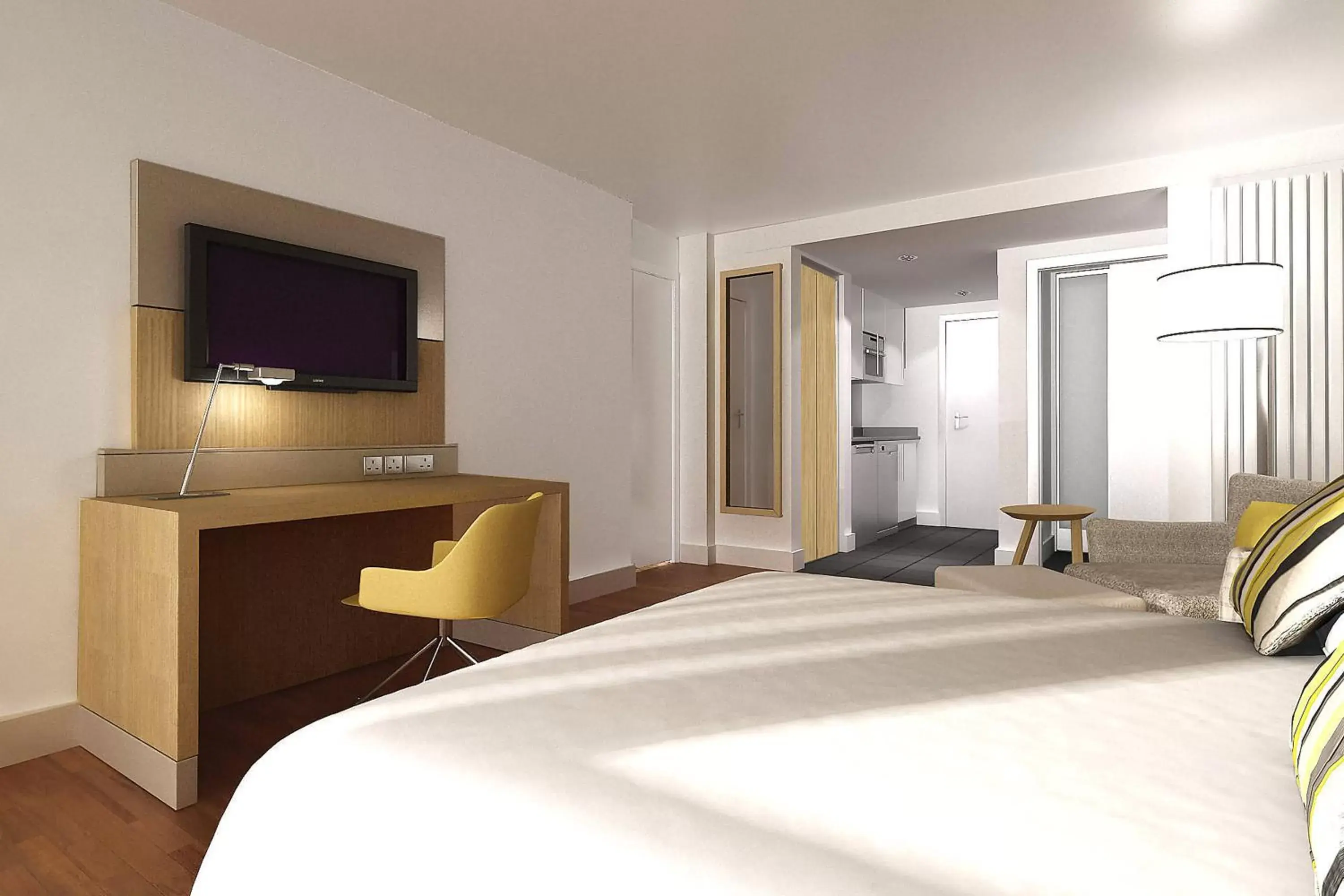 Bedroom, Bed in Residence Inn by Marriott Edinburgh