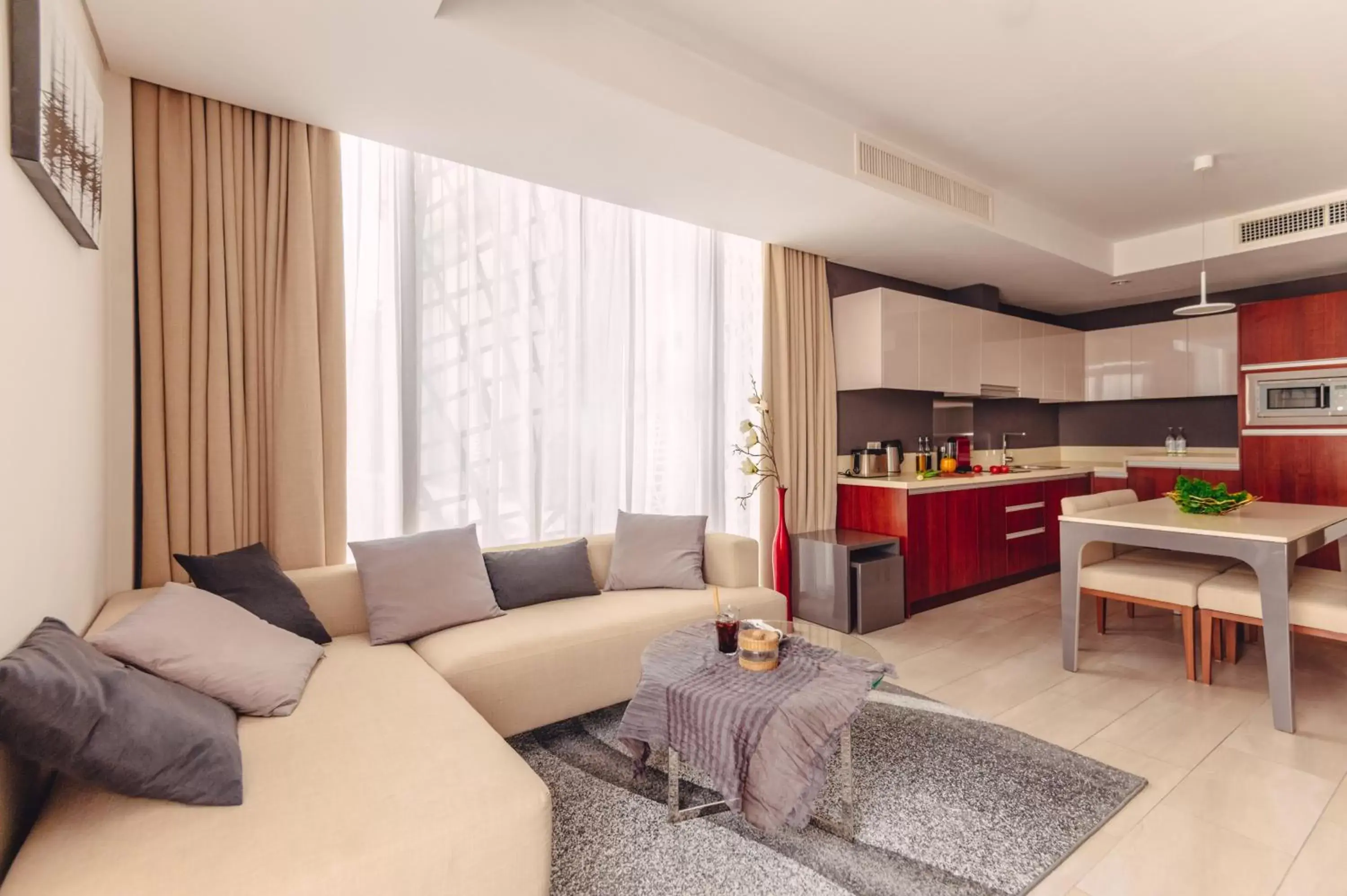 Kitchen or kitchenette, Seating Area in SILA Urban Living