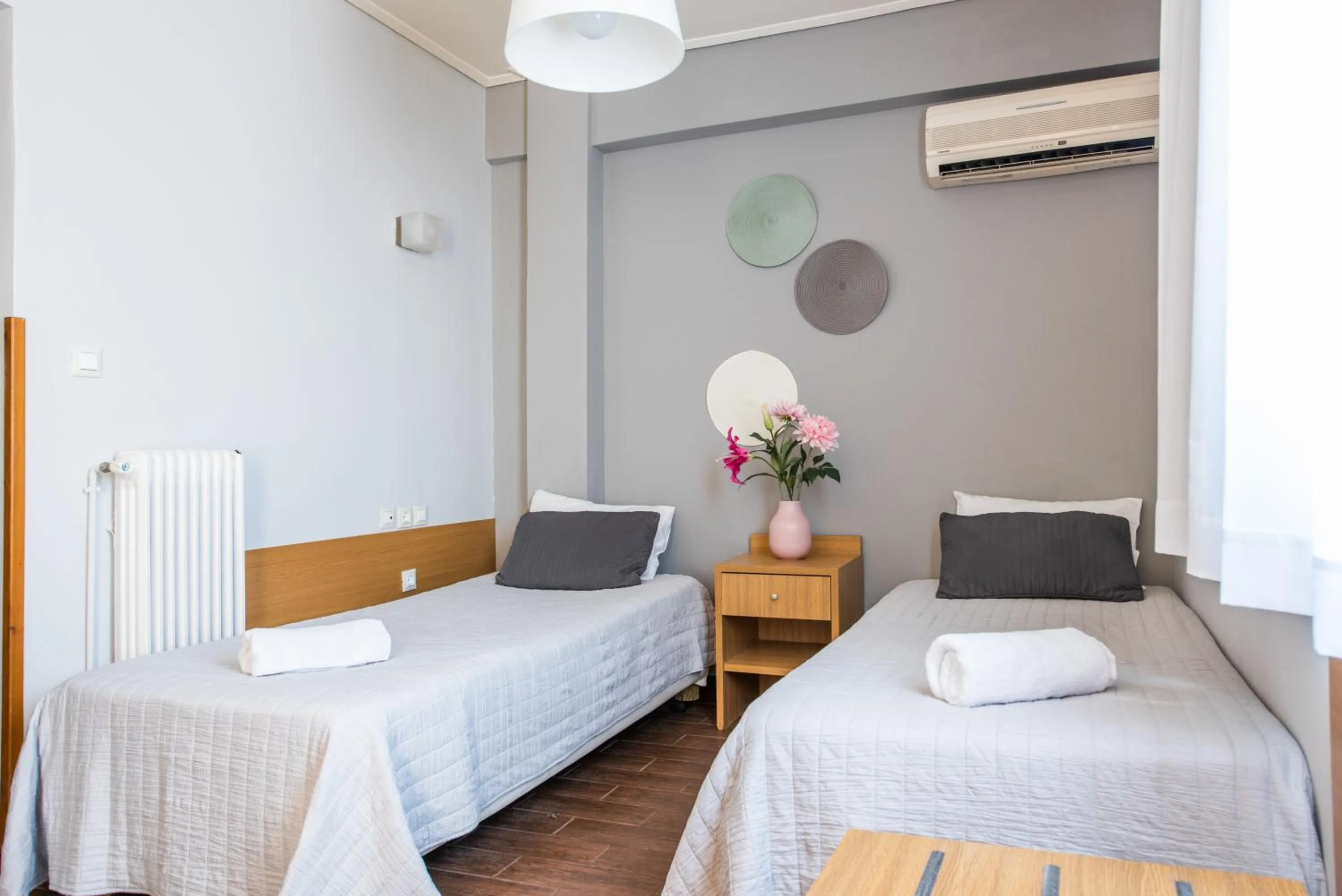 Property building, Bed in Myrto Hotel