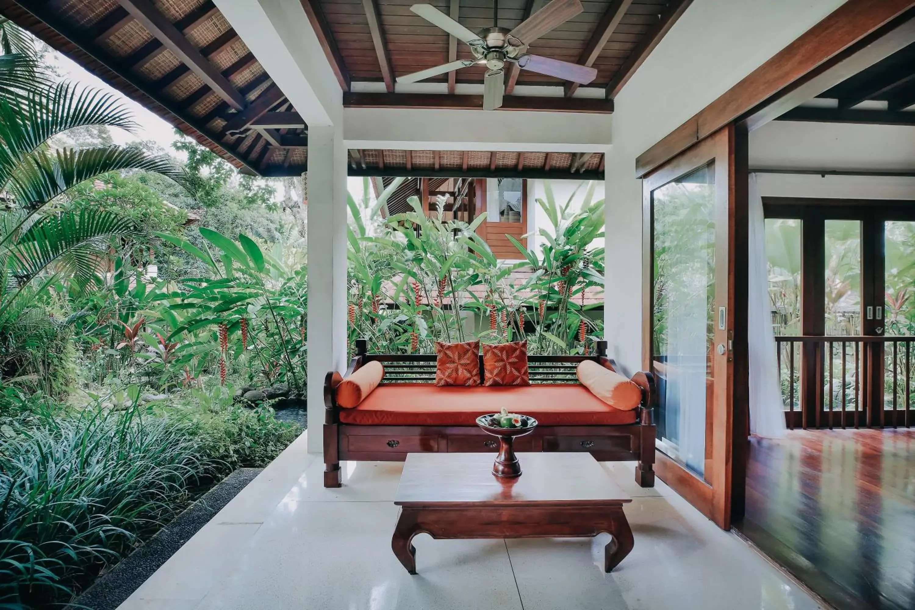 Patio in BeingSattvaa Luxury Ubud - CHSE Certified