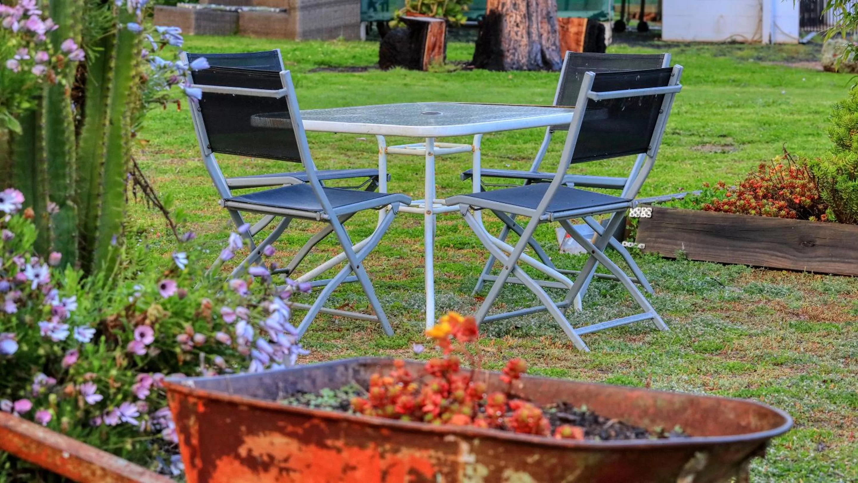 Seating area in Azalea Motel