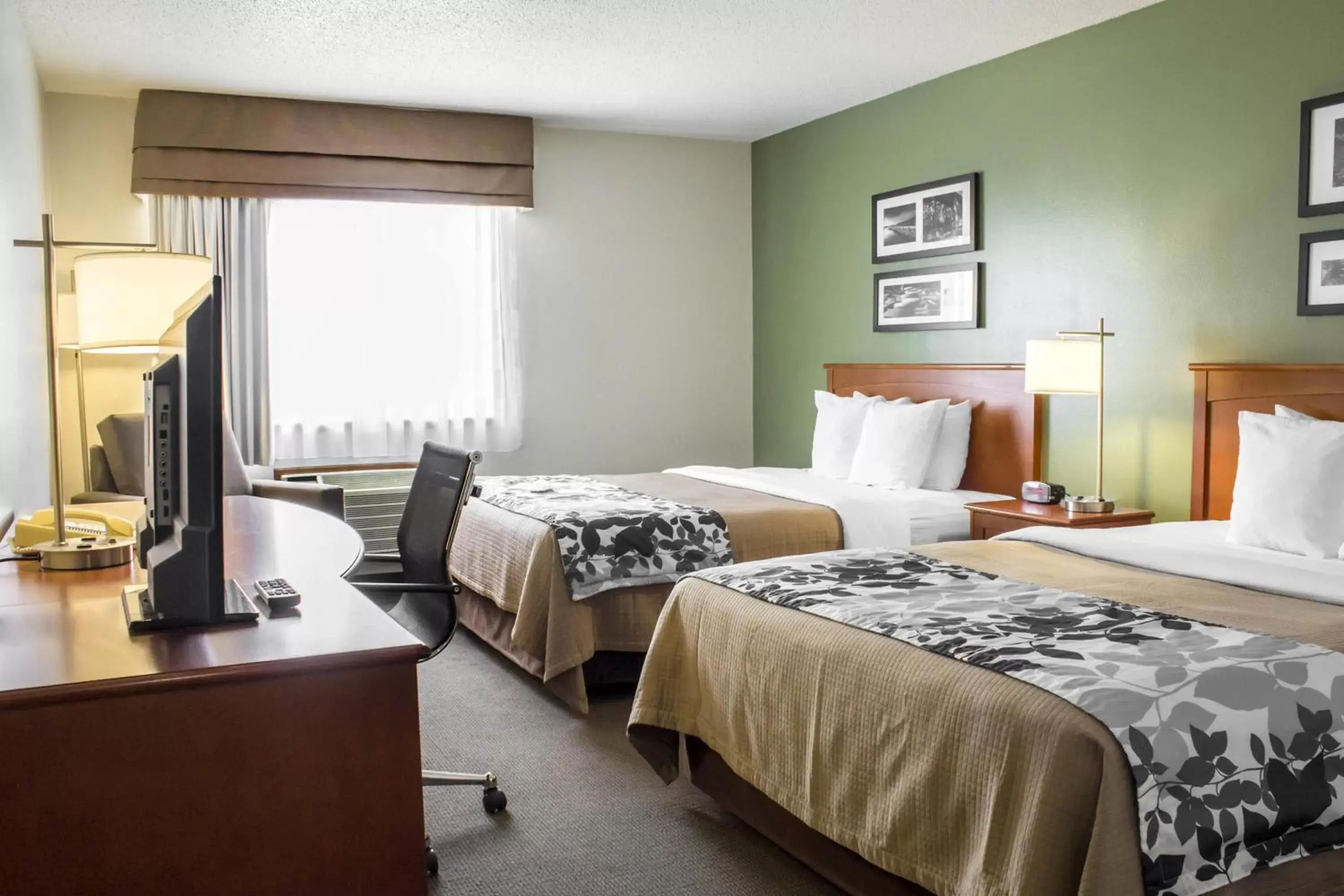 Queen Room with Two Queen Beds - Non-Smoking in Sleep Inn & Suites Charles City