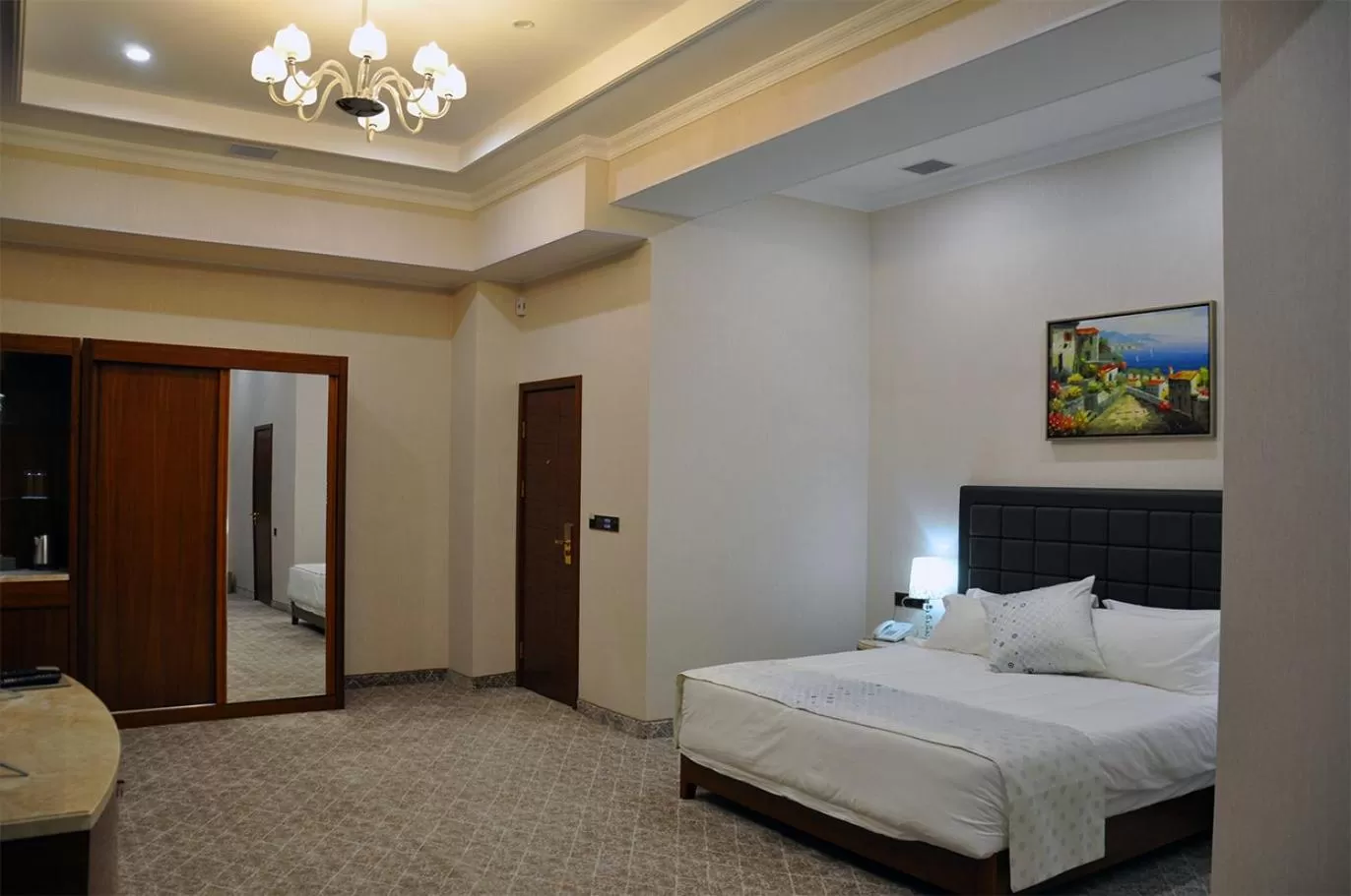 Bed in Parliament Palace Hotel