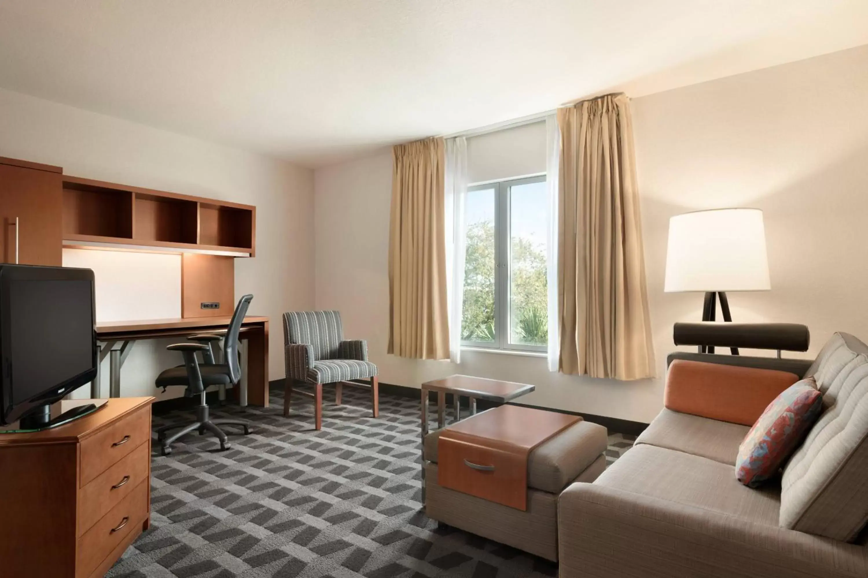 Bedroom, Seating Area in TownePlace Suites Boca Raton