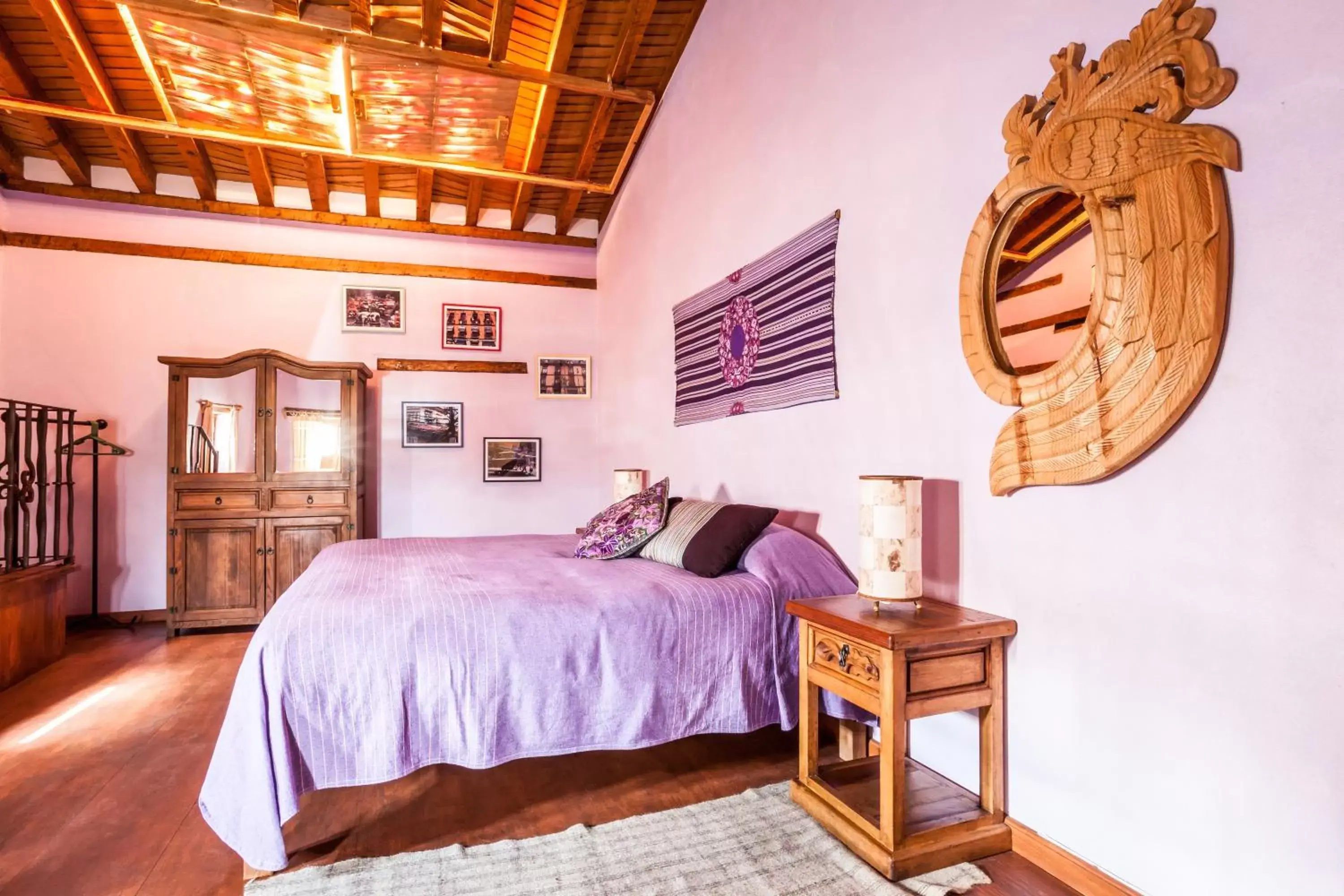 Bedroom, Bed in Posada Yolihuani
