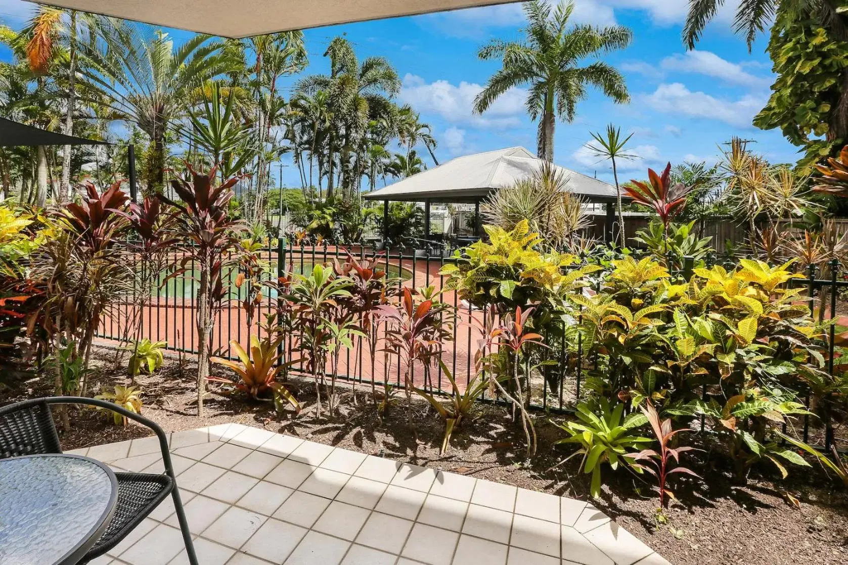 Patio in Citysider Cairns Holiday Apartments