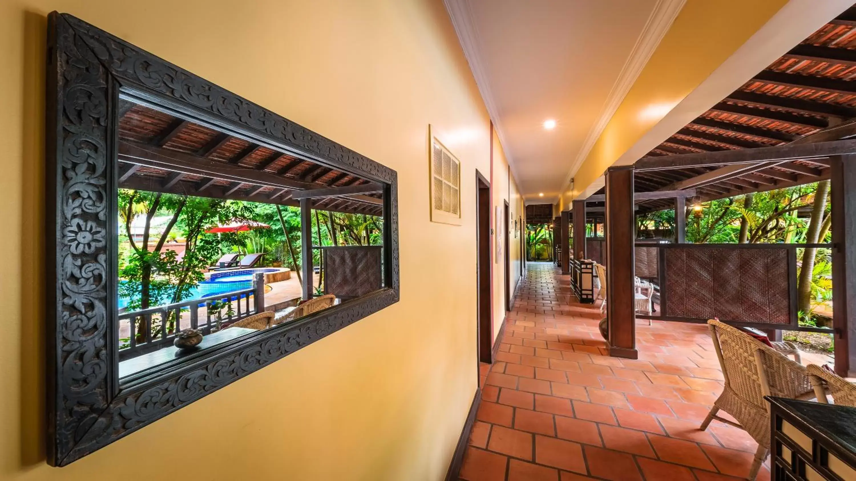 Balcony/Terrace in Pavillon Indochine Boutique - Hotel