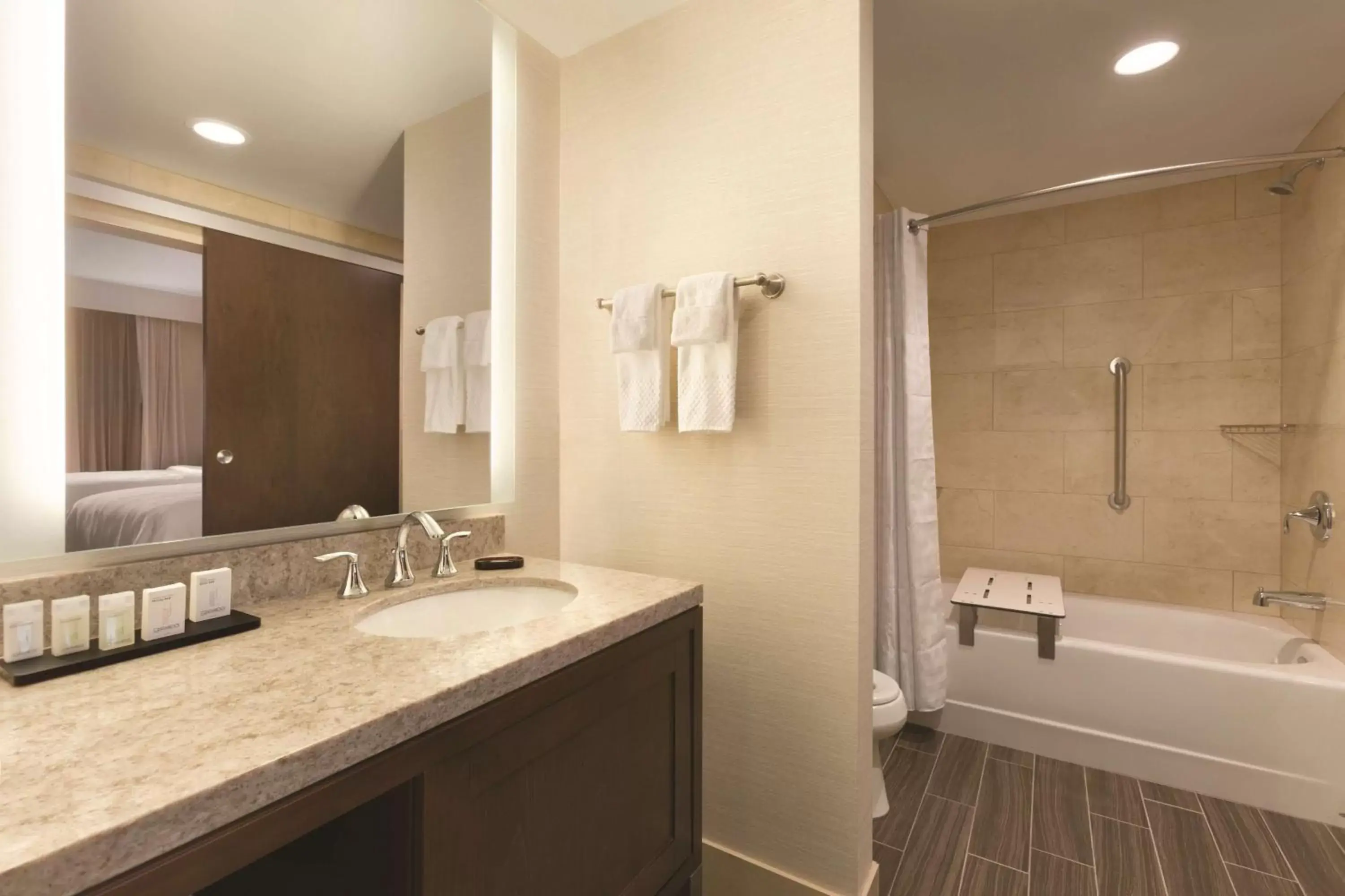 Bathroom in Embassy Suites by Hilton Akron Canton Airport