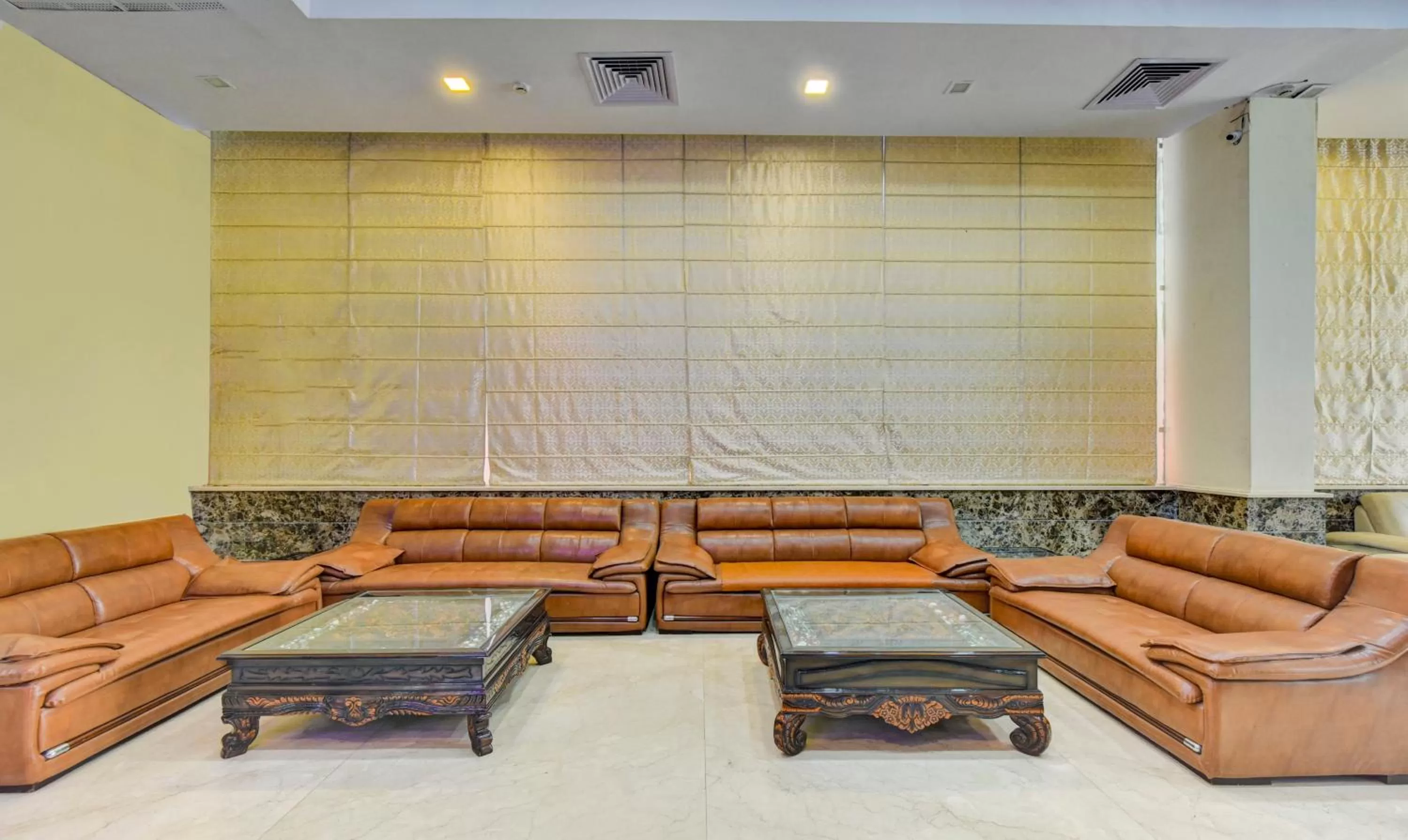 Seating area in Treebo Elysee, Patel Nagar